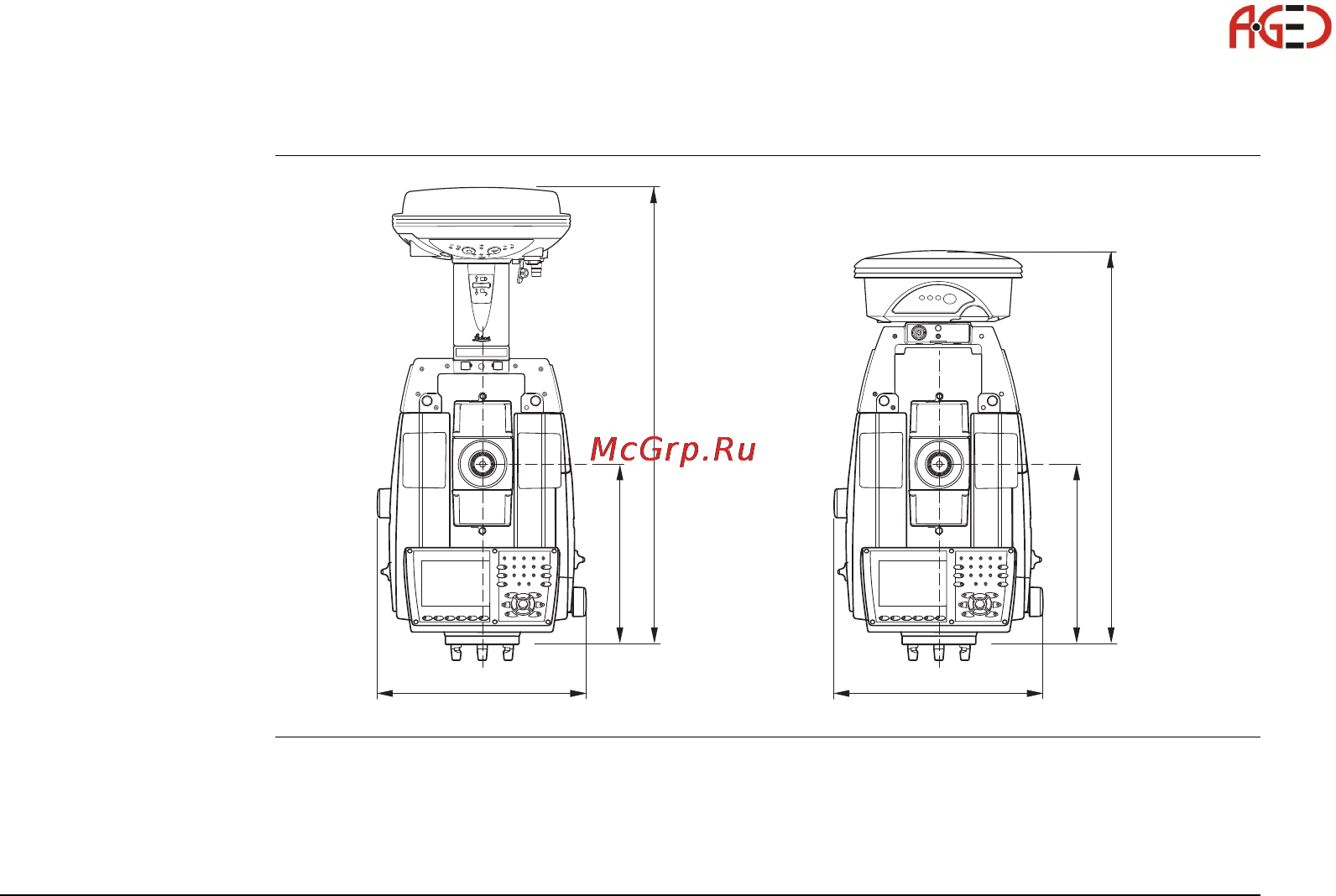 Leica TS11 [175/232] Smartstation габаритные размеры