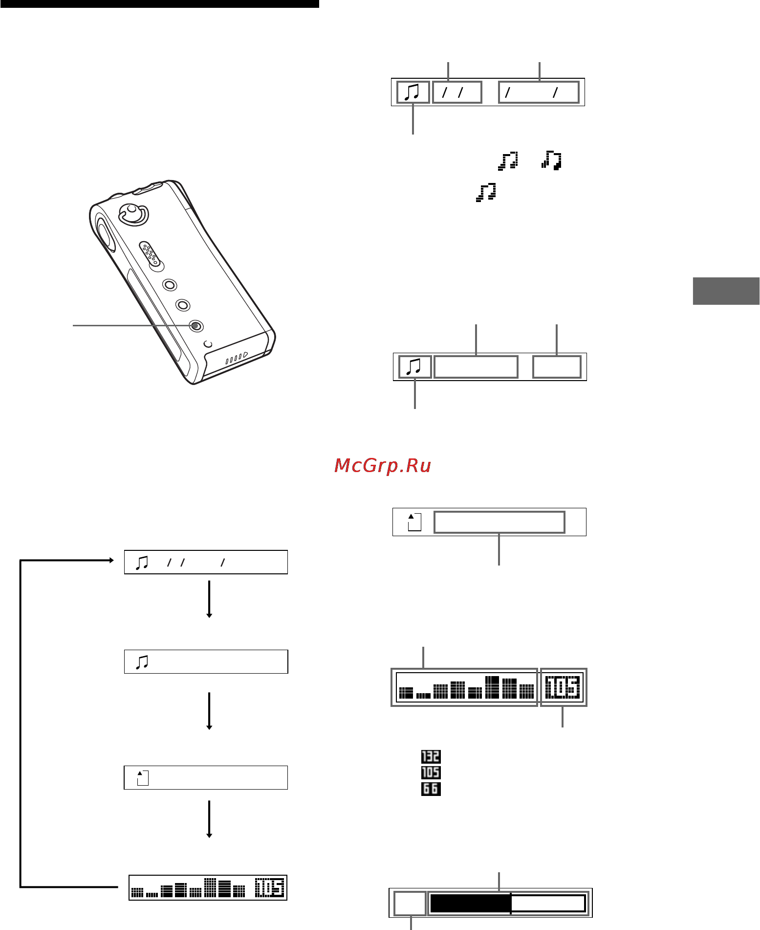 Sony NW-MS11 [15/36] Changing the display mode