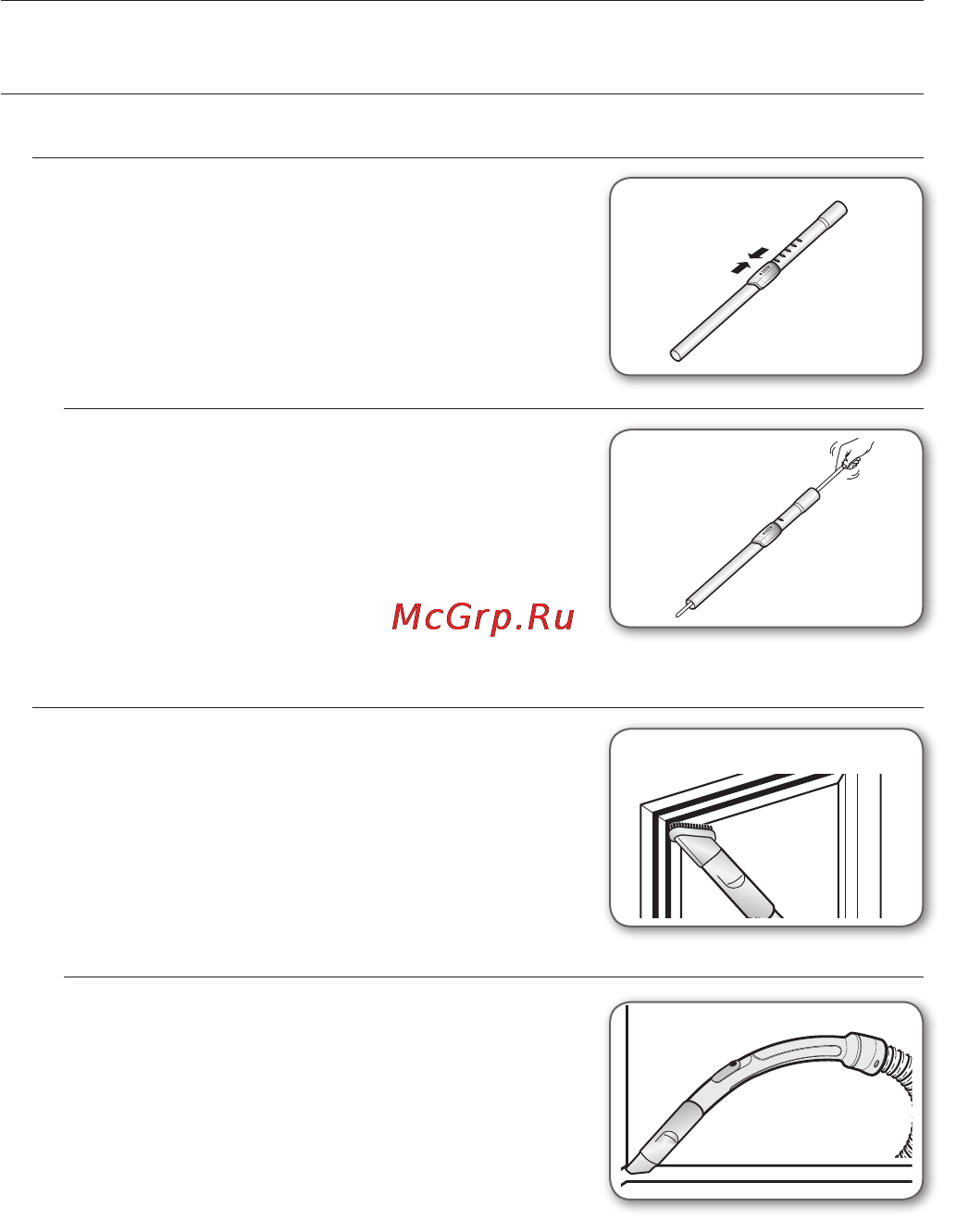 Samsung SC5251 [24/48] Догляд за приладдям і фільтром