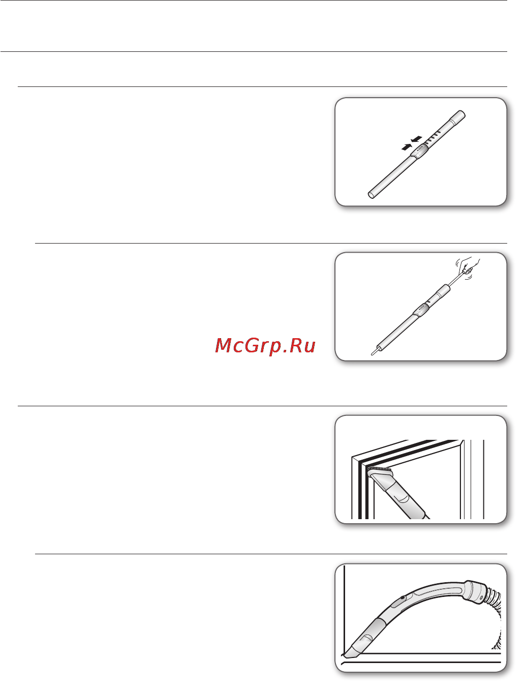 Samsung SC5251 [8/48] Использование и уход за насадками и фильтром