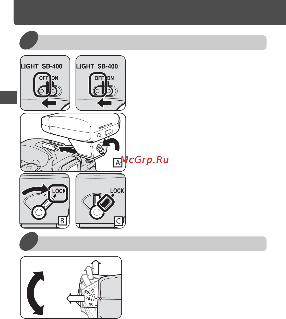 Nikon Speedlite SB-400 [61/218] Grundläggande användning