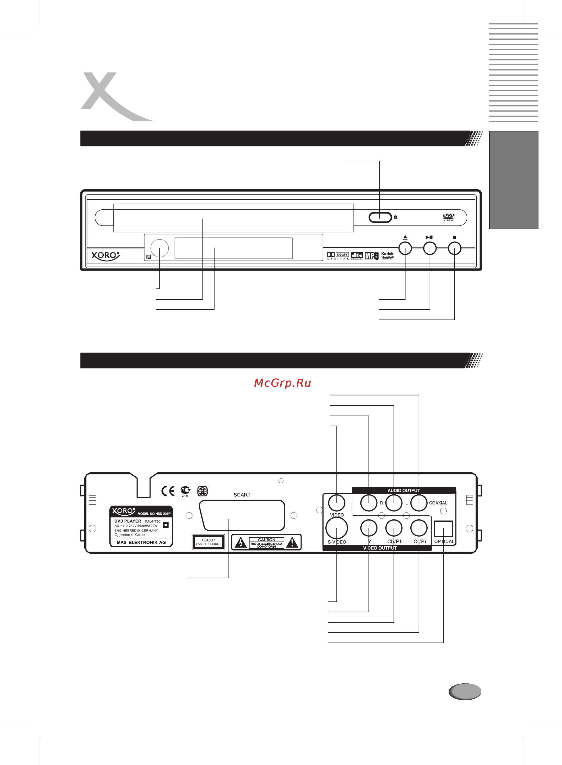 Xoro HSD 202 P [9/92] Deutsch