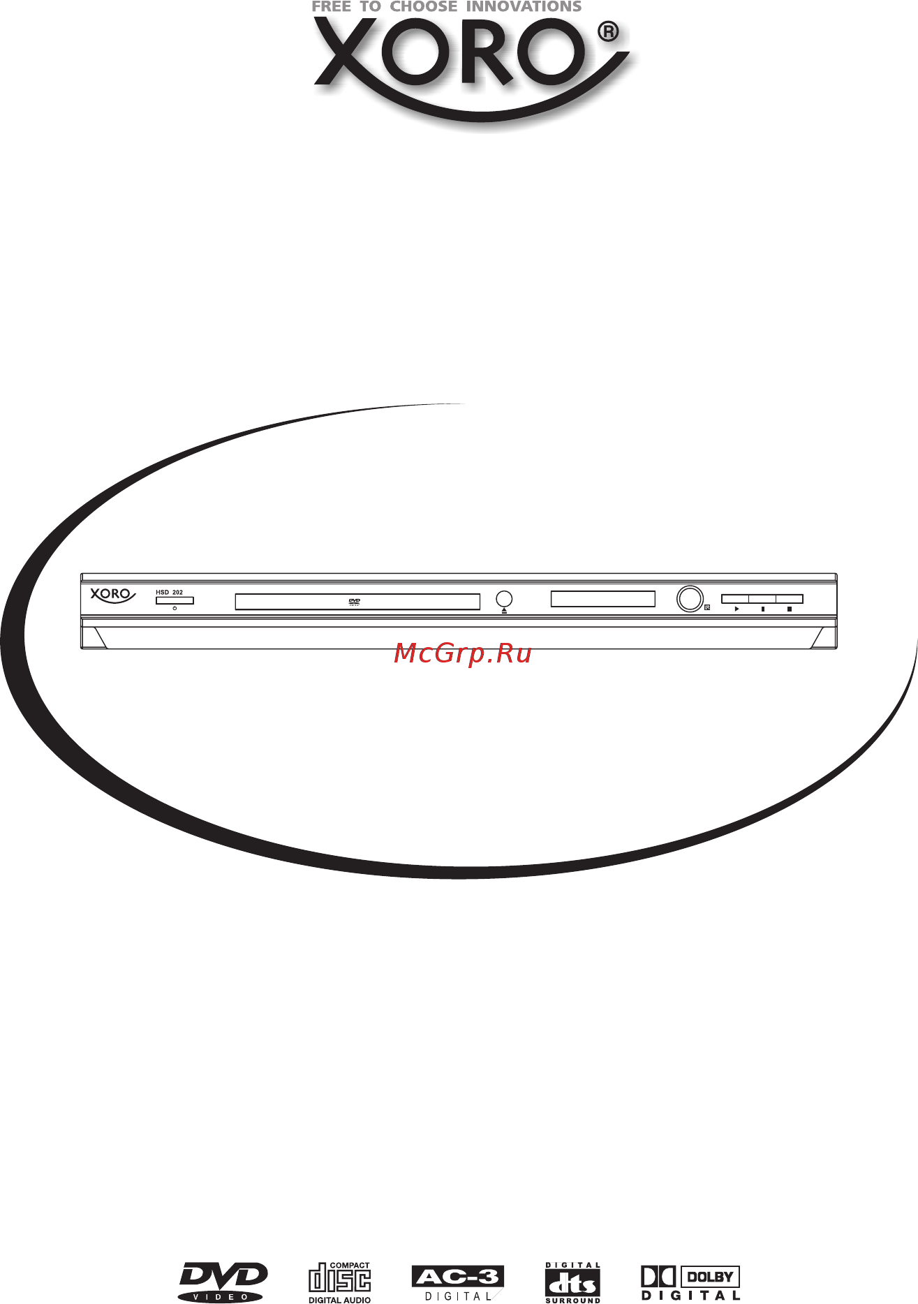 Xoro HSD 202P [65/92] Dvd player