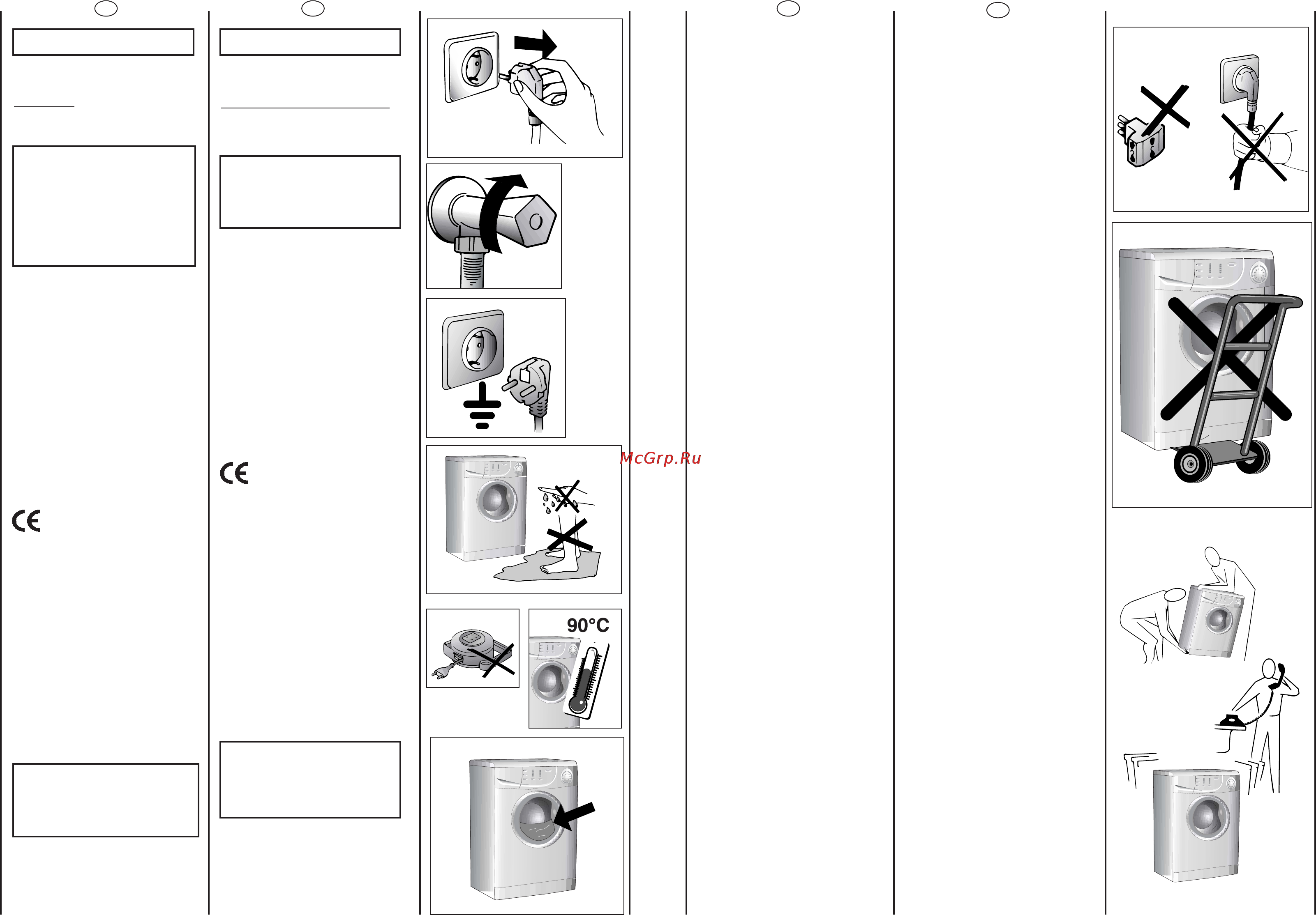 Candy CS 2104 [4/21] Safety measures