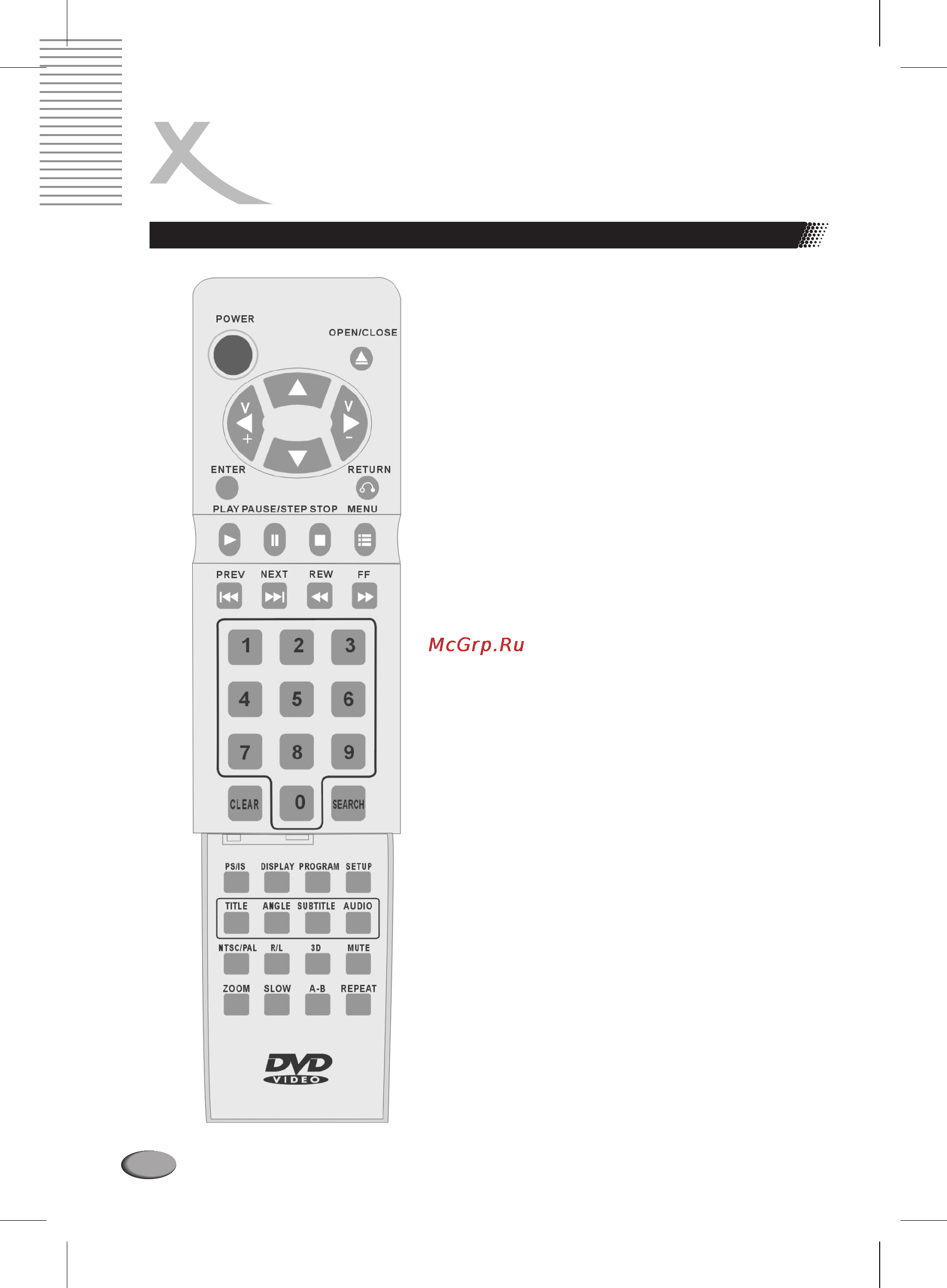Xoro HSD 201 P [12/36] Пульт дистанционного управления пду проигрывателя