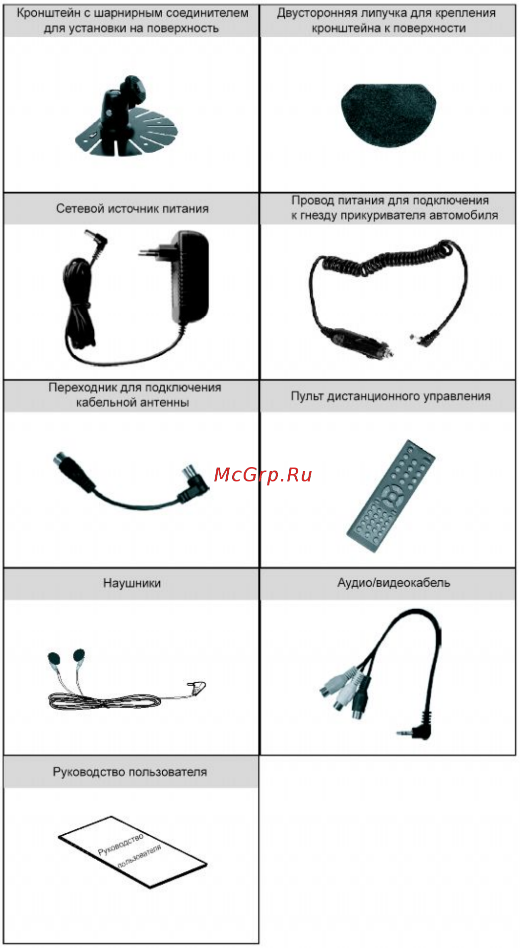 Prology HDTV-810XS [5/24] Комплект поставки