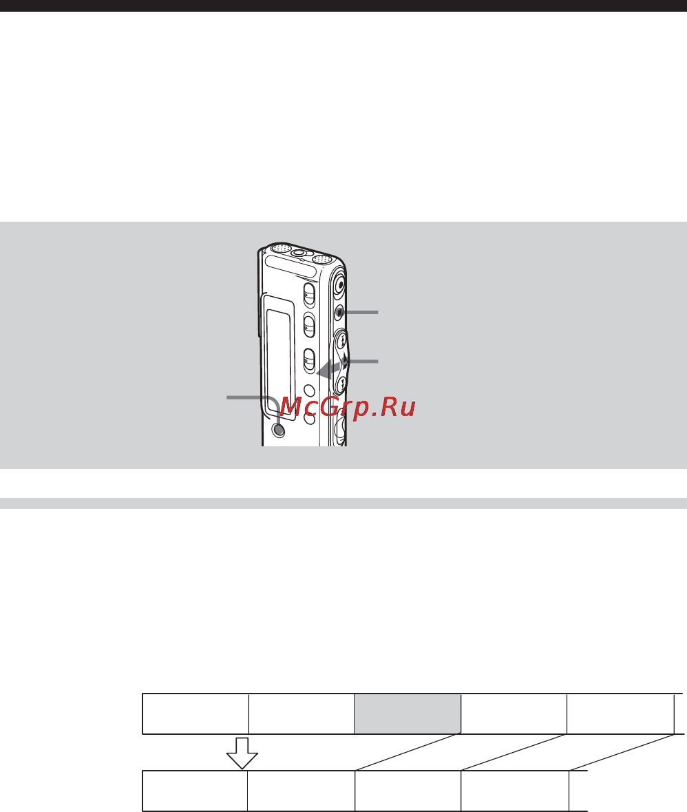 Sony ICD-SX40 [36/68] Удaлeниe cообщeний