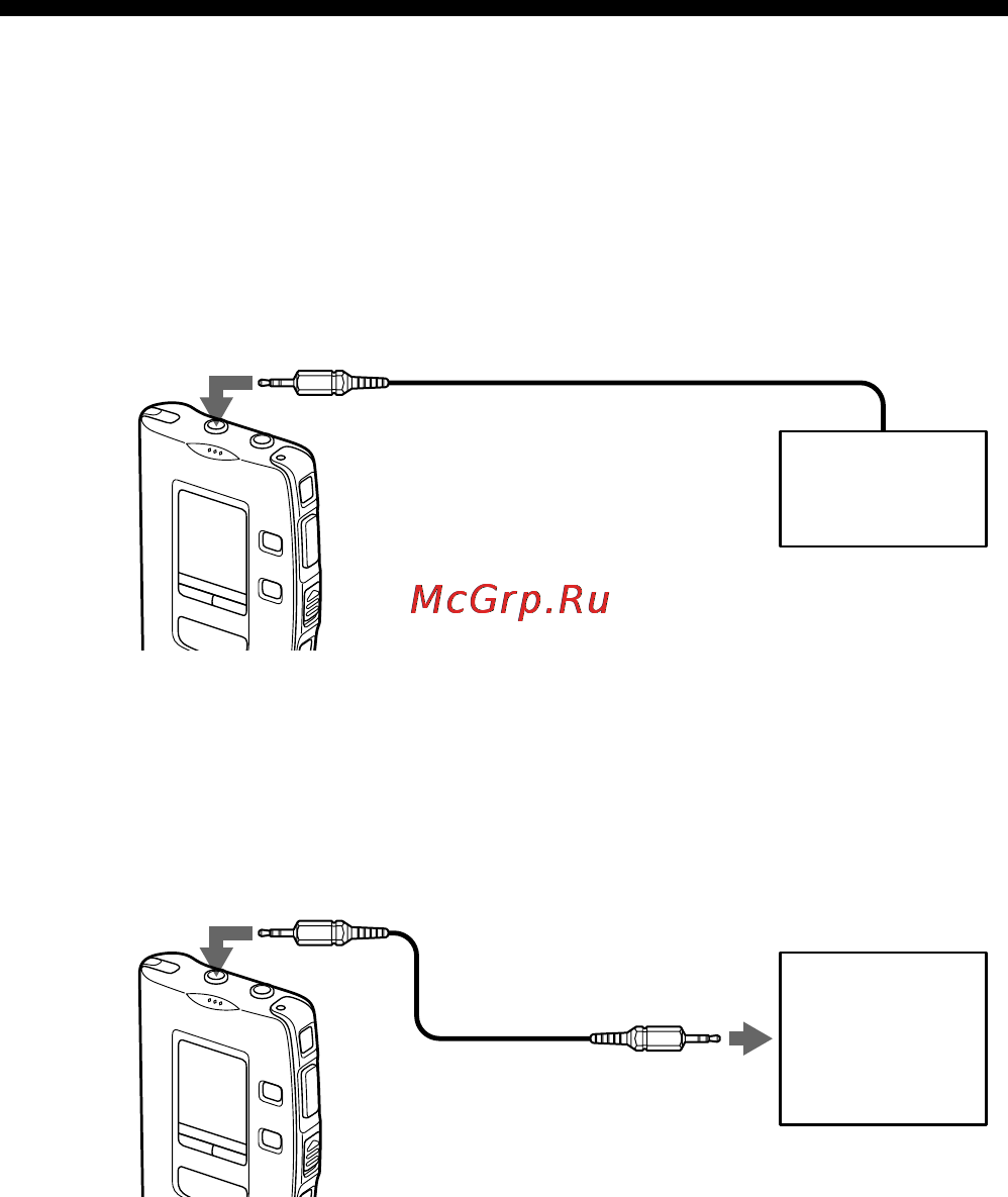 Sony ICD-R100PC [22/96] Recording with an external microphone or other equipment