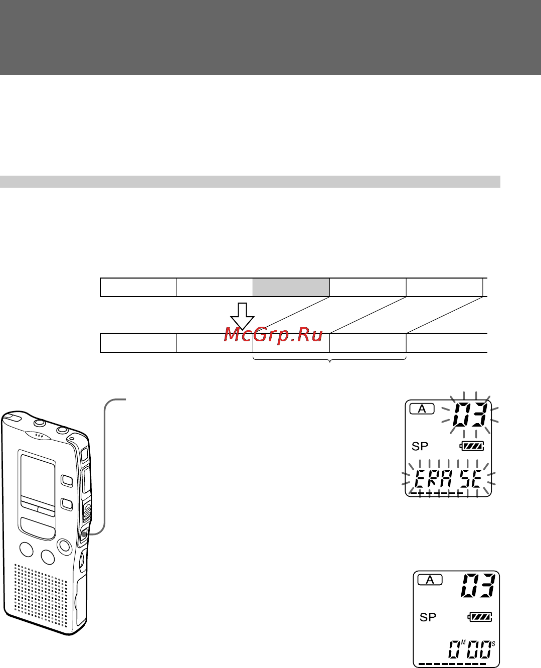 Sony ICD-R100PC [66/96] Effacement de messages