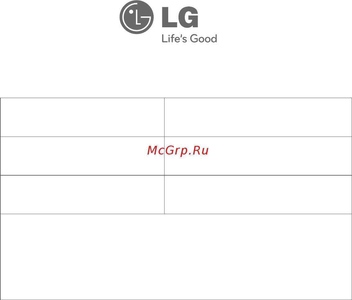 LG VC33203UNTO Инструкция по эксплуатации онлайн [34/34] 28371