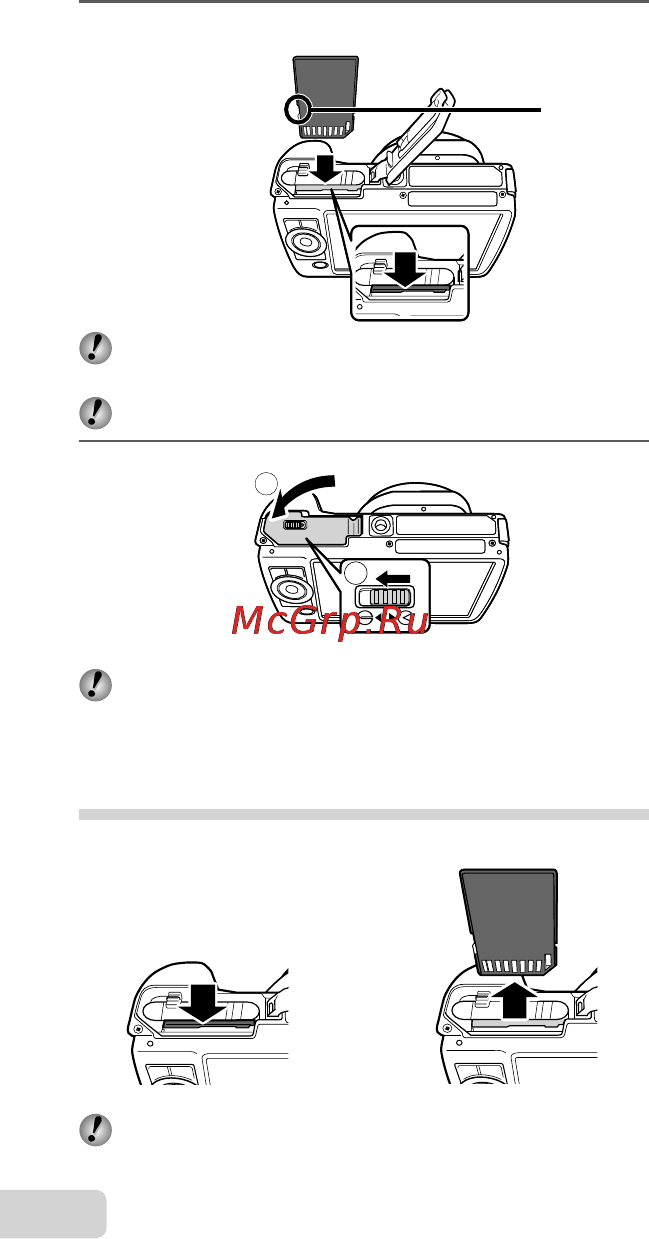 Olympus SZ-10 Black [18/79] Извлечение карты памяти