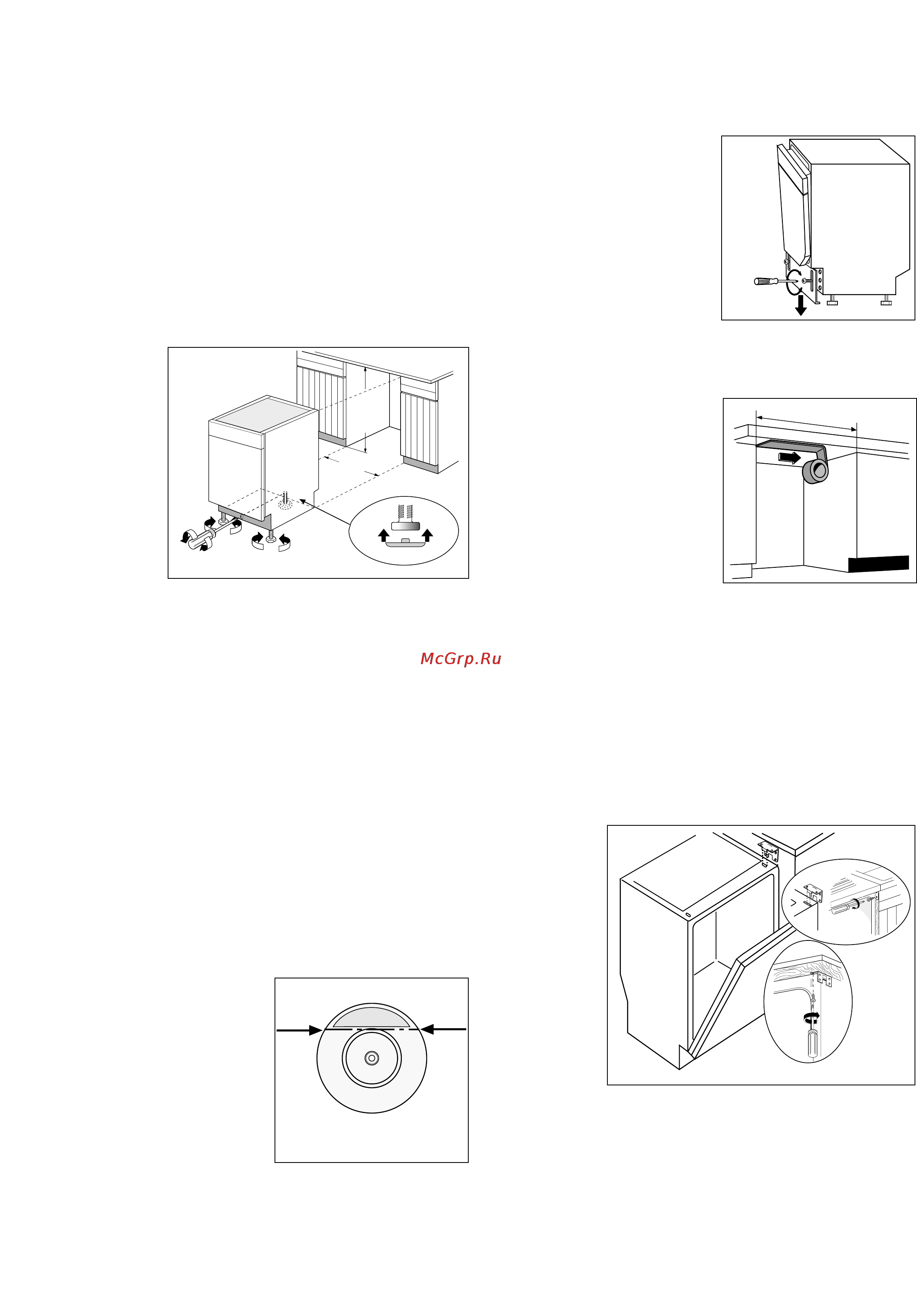 Zanussi DE 6544 [17/20] Встроенная установка