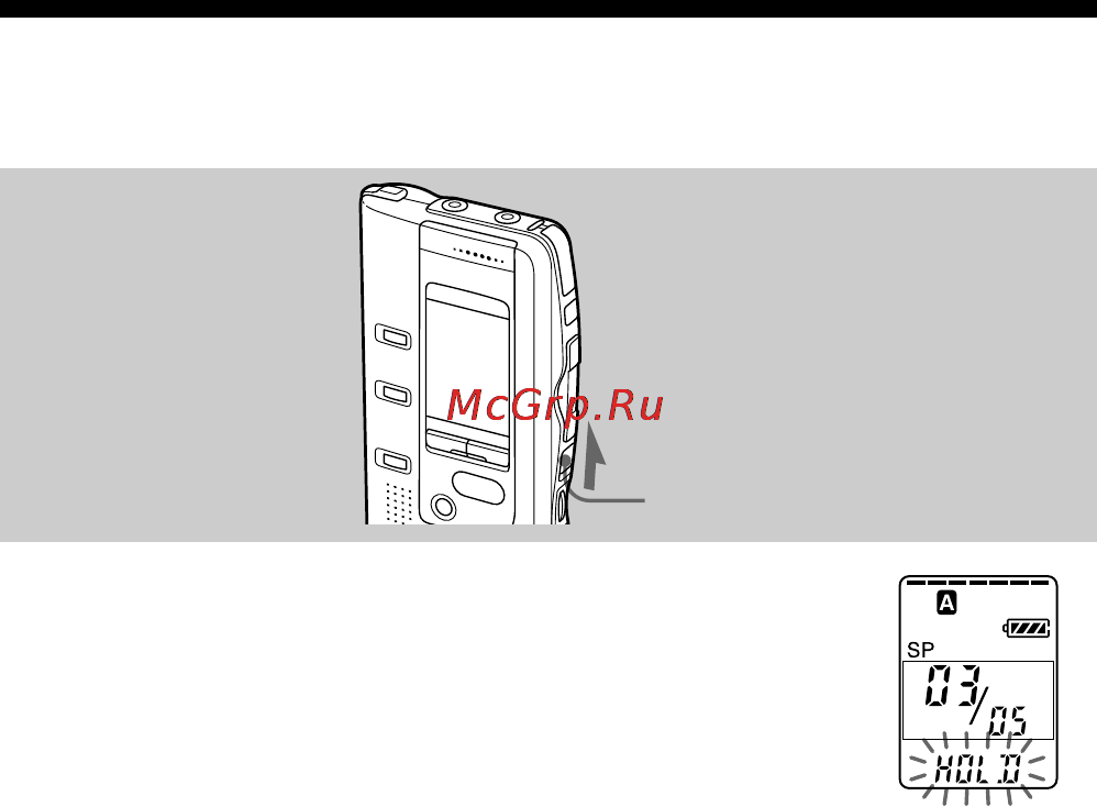 Sony ICD-BP150 [38/68] Preventing accidental operation hold function