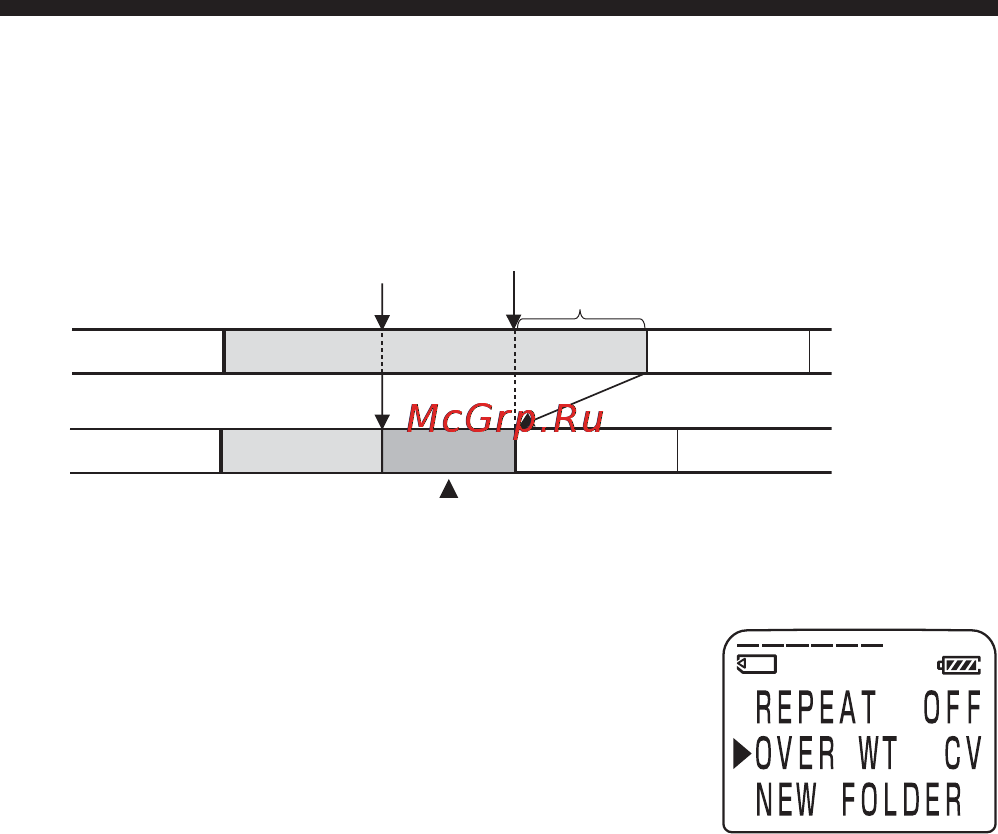 Sony ICD-BM1 [42/68] Setting the overwrite mode continued