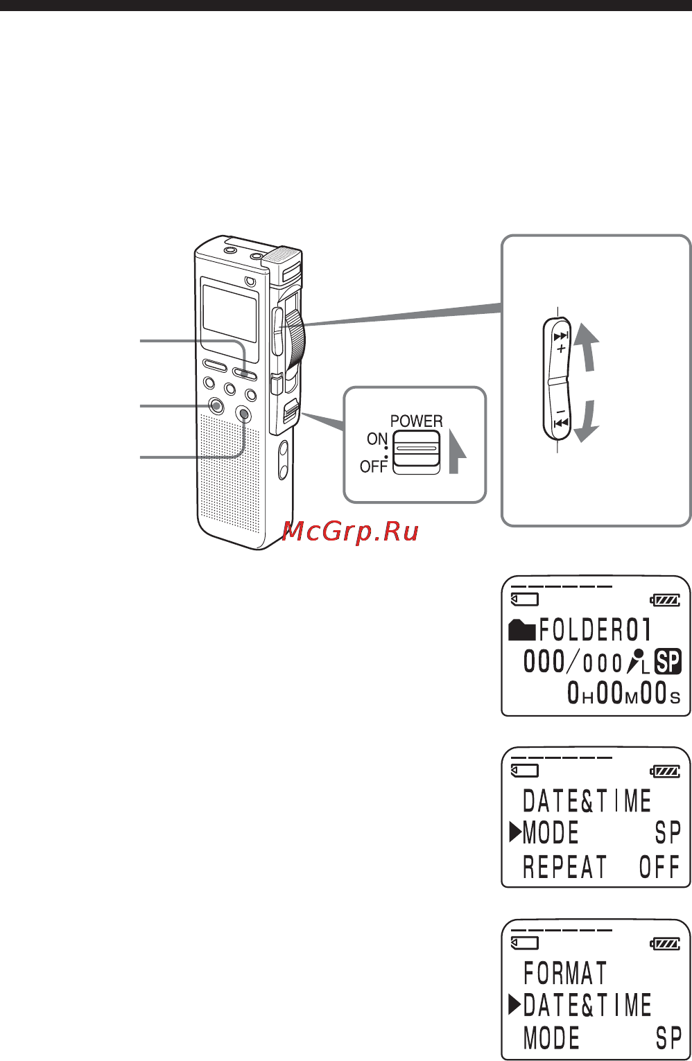 Sony ICD-BM1 [8/68] Turning on power