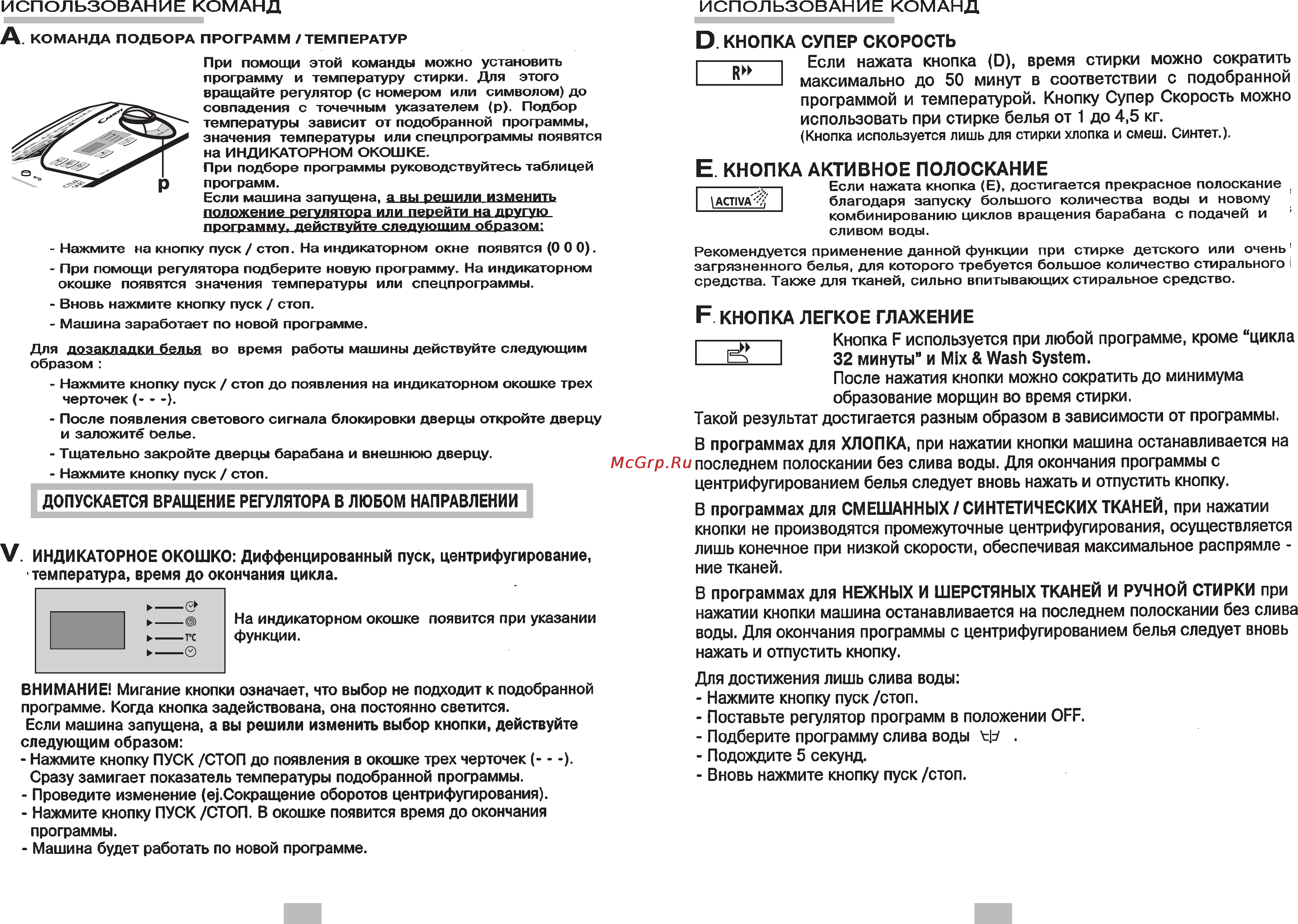 Candy CTAS 120 [7/9] Progr tºc
