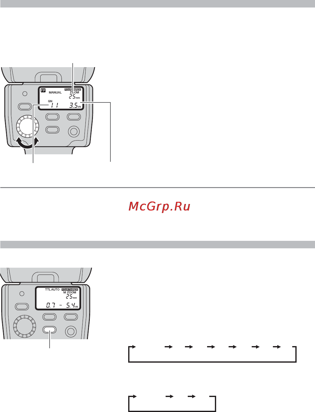 Olympus FS-FL36 R [16/48] Настройка угла освещения зума