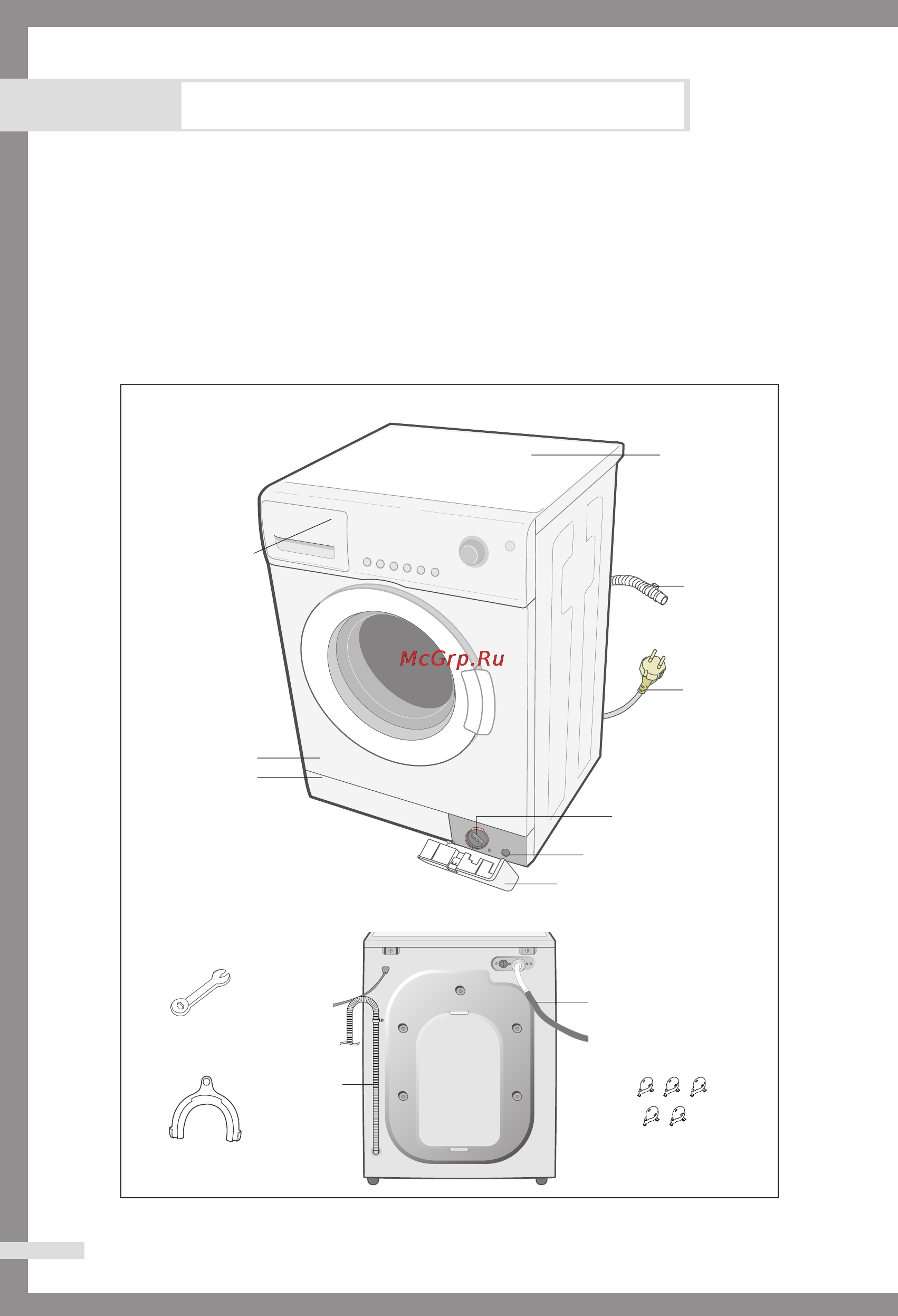 Samsung WF-F105NV [4/22] Общий вид стиральной машины