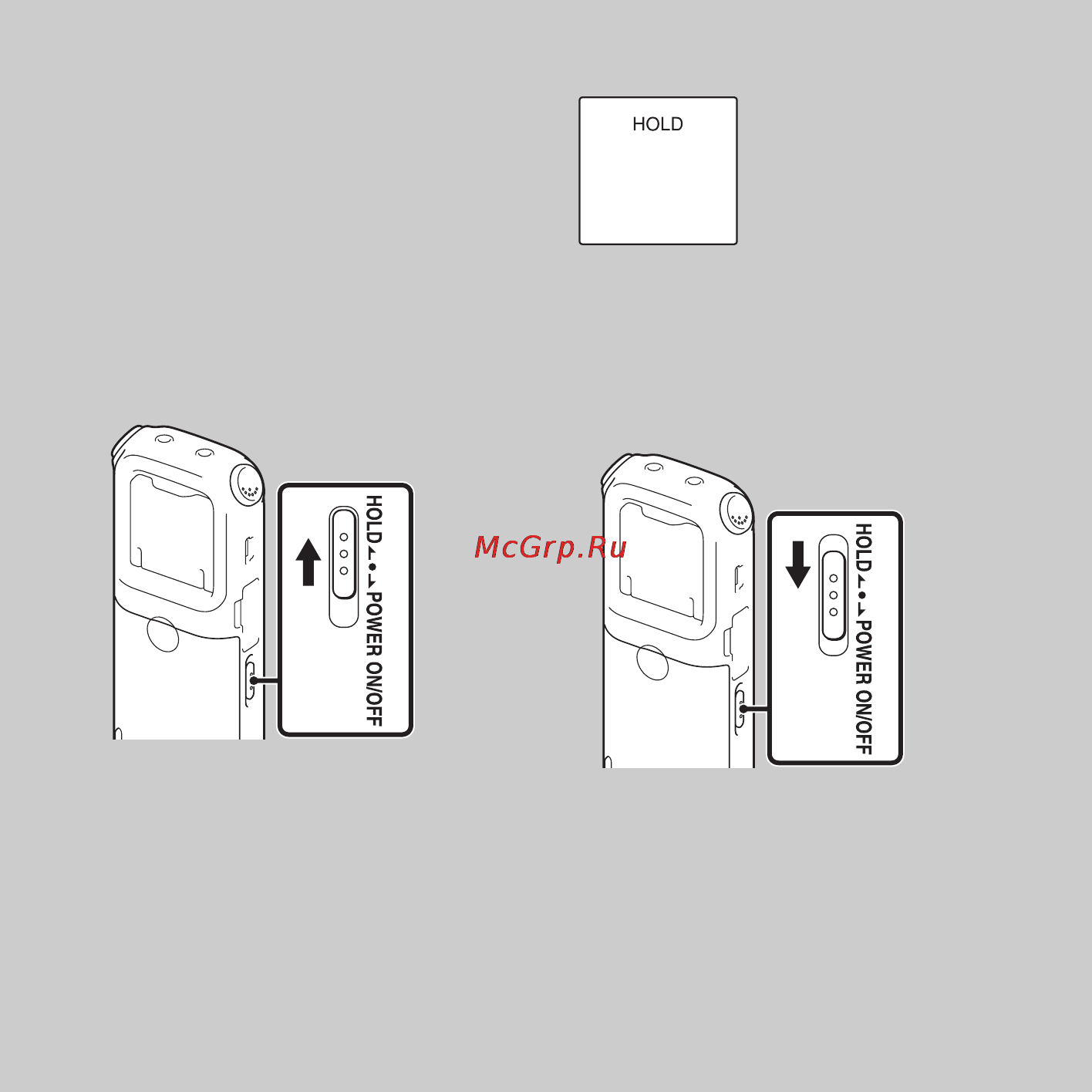 Sony ICD-AX412F [12/171] Предотвращениеслучайных операций функция hold