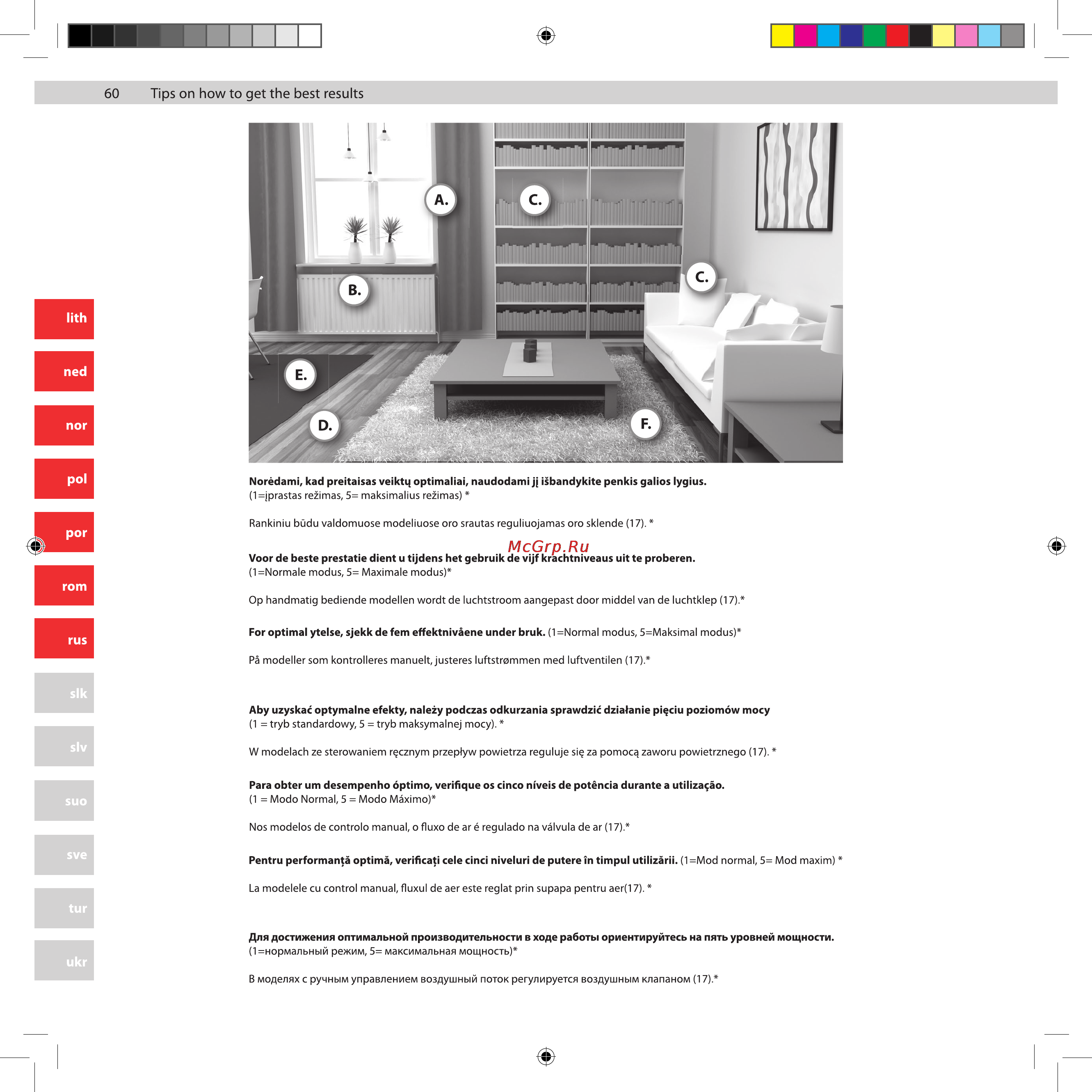 Electrolux UltraCaptic UCORIGIN Инструкция по эксплуатации онлайн [60/80] 28515