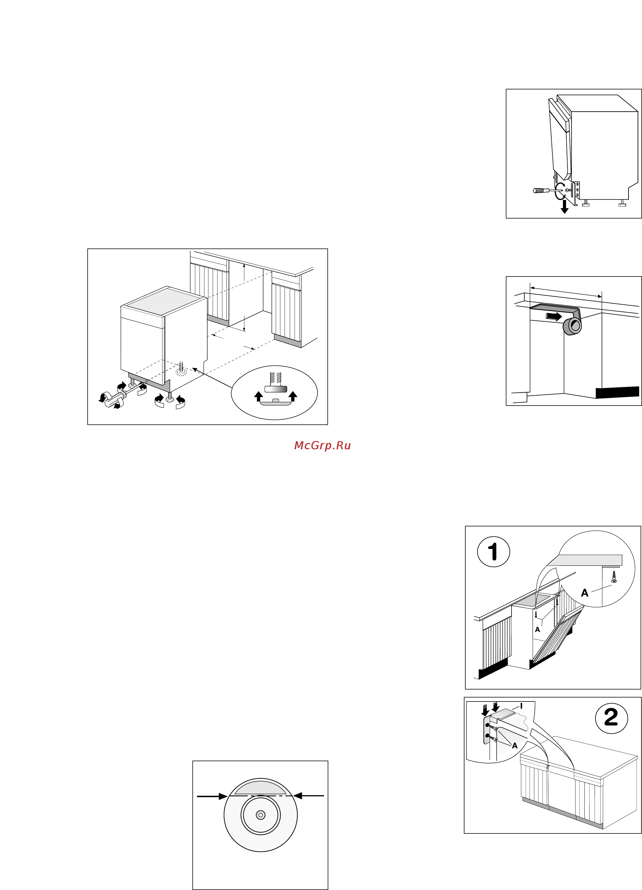 Zanussi DE 4755 [17/20] Встроенная установка