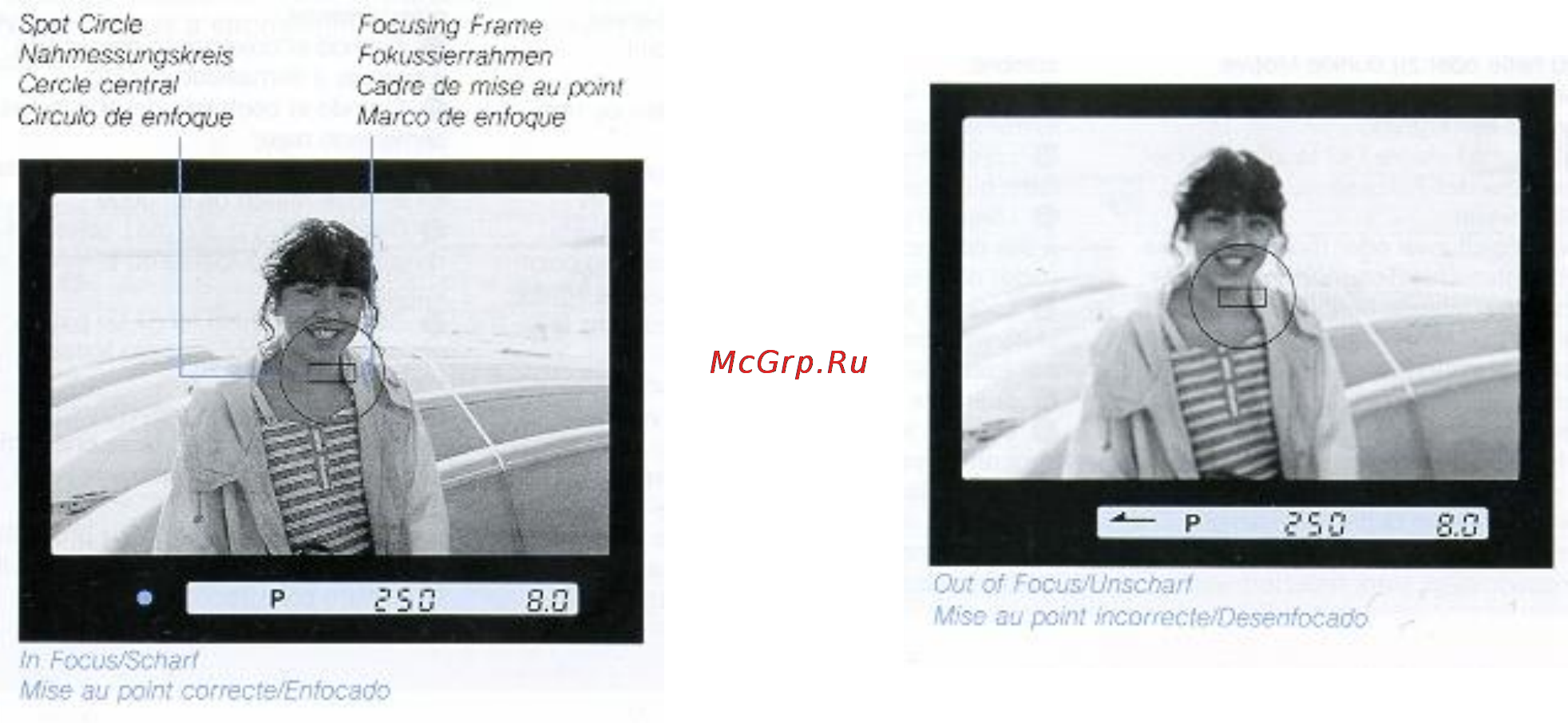 Yashica CS 250 AF [18/33] Focusing screen