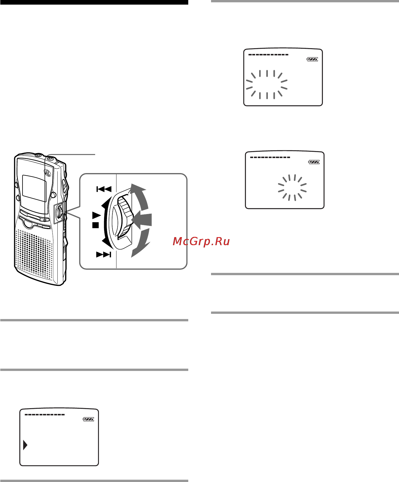 Sony ICD-MS1 [10/72] Step 2 setting the clock