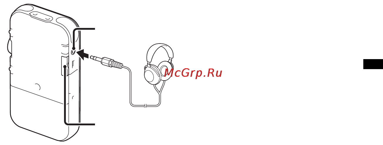 Sony PCM-M10 [31/147] Прослушивание записи через наушники не прилагаются контроль записи