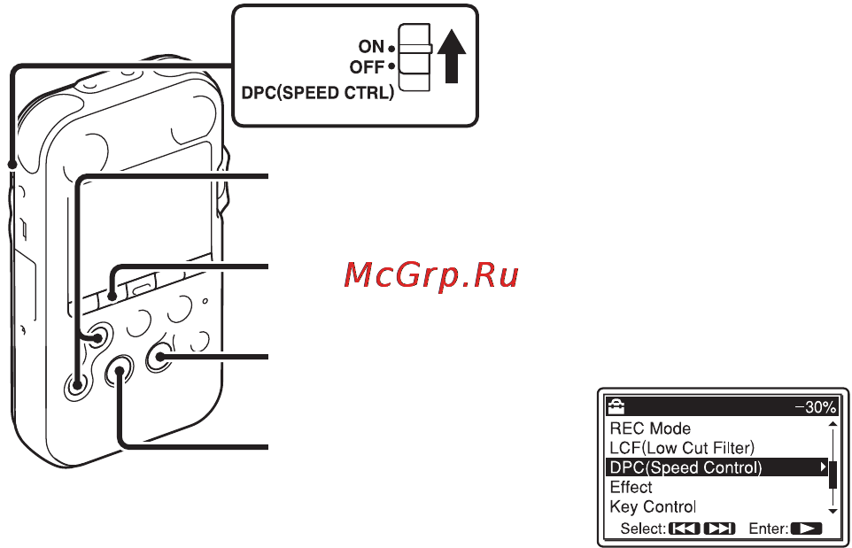 Sony PCM-M10 [66/147] Изменение звука при воспроизведении