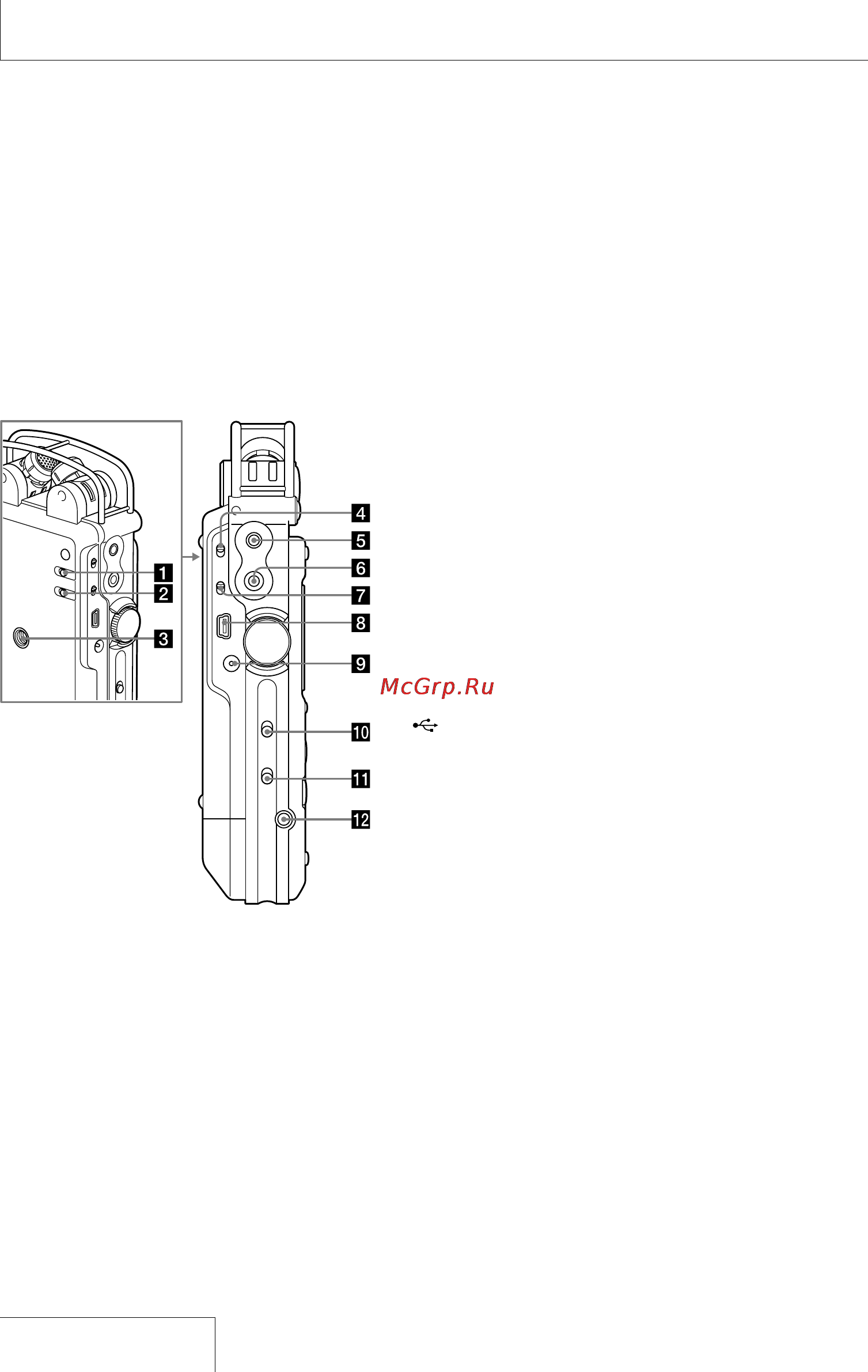 Sony PCM-D50 [14/60] Identifying parts and controls continued