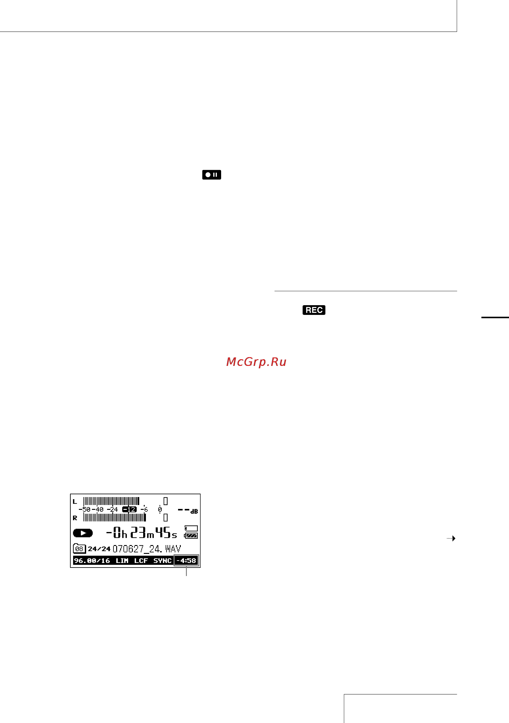 Sony PCM-D50 [25/60] Dividing a track during recording