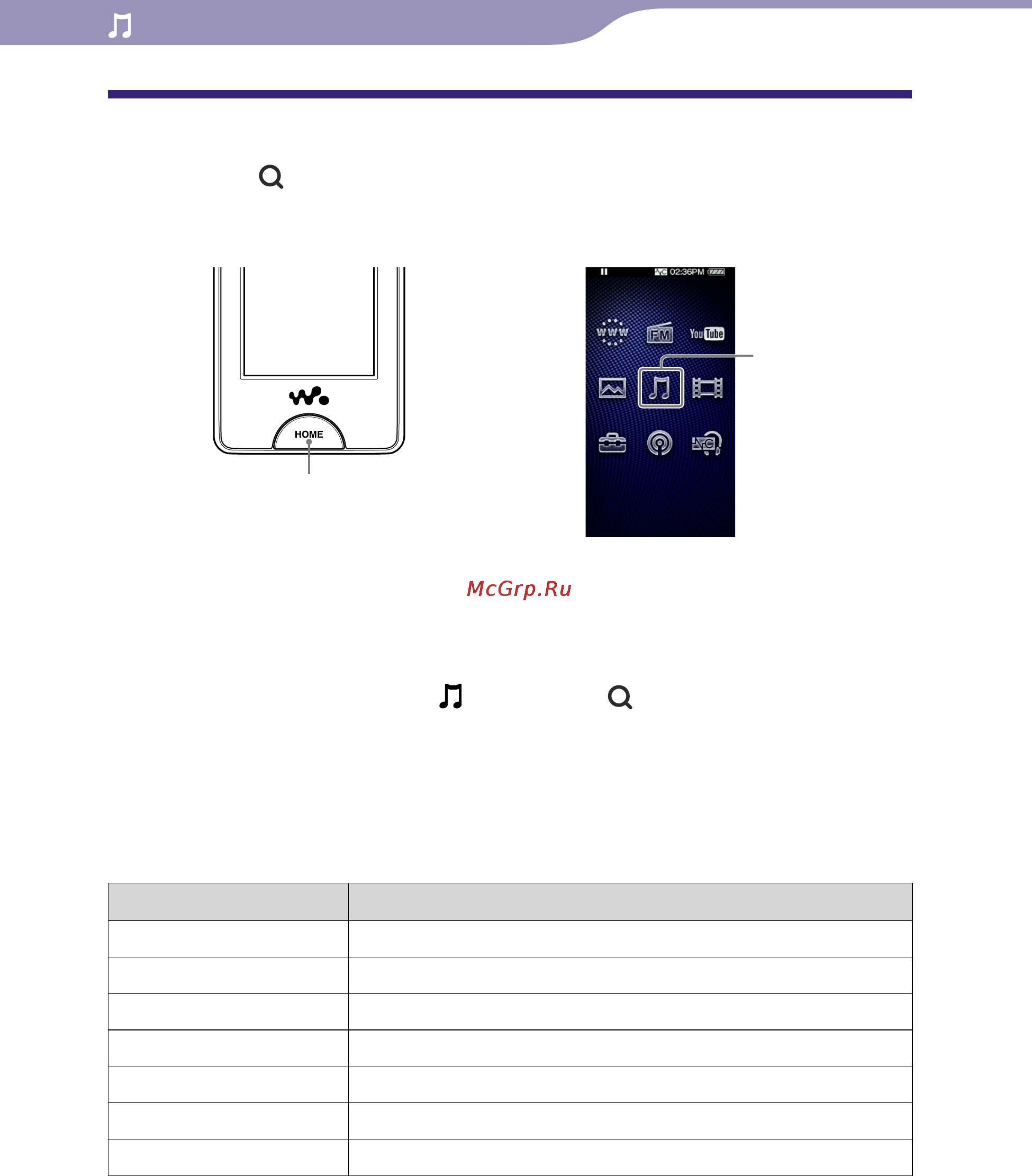 Sony NWZ-X1060 [42/181] Поиск композиций