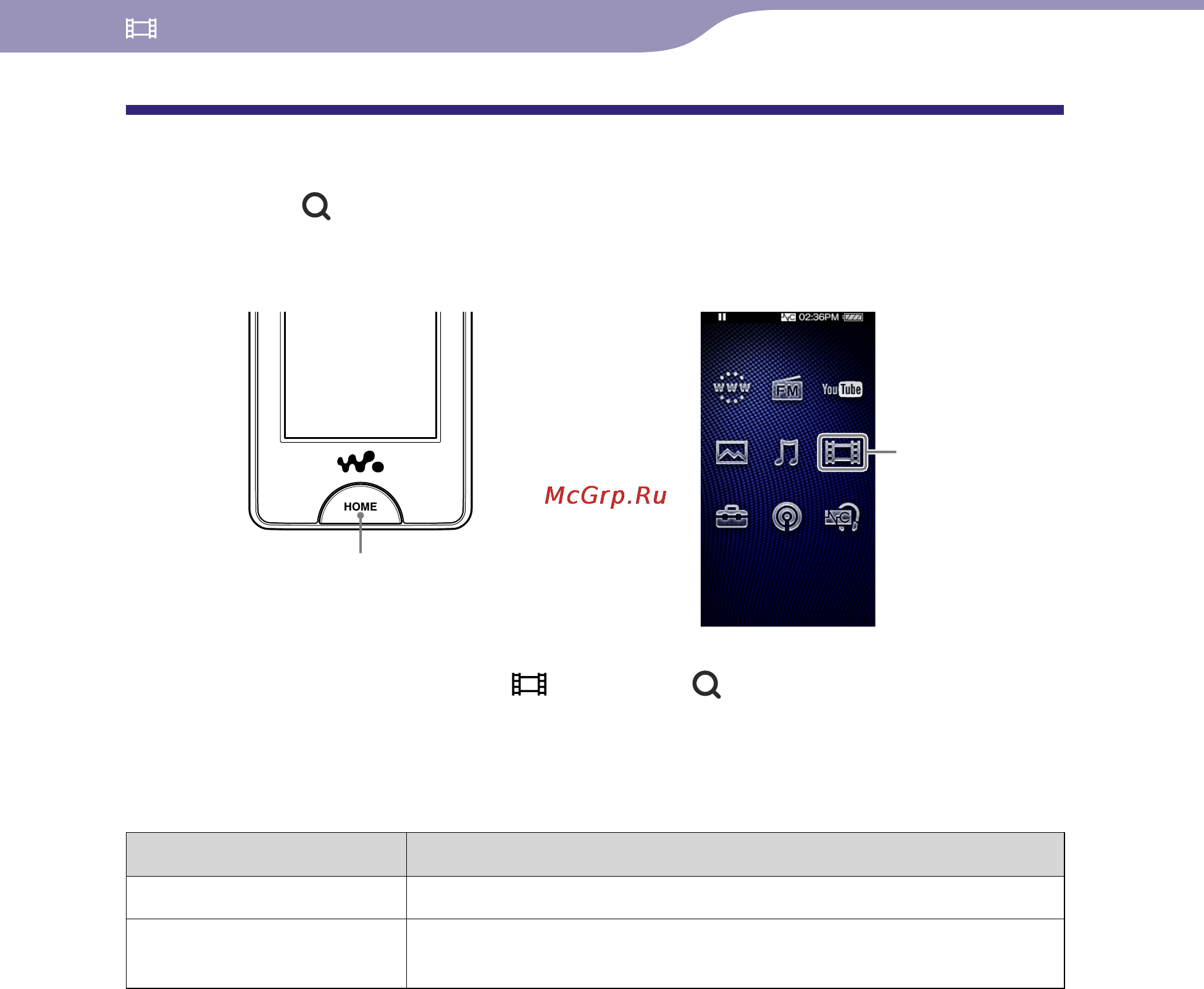 Sony NWZ-X1060 [58/181] Способ поиска