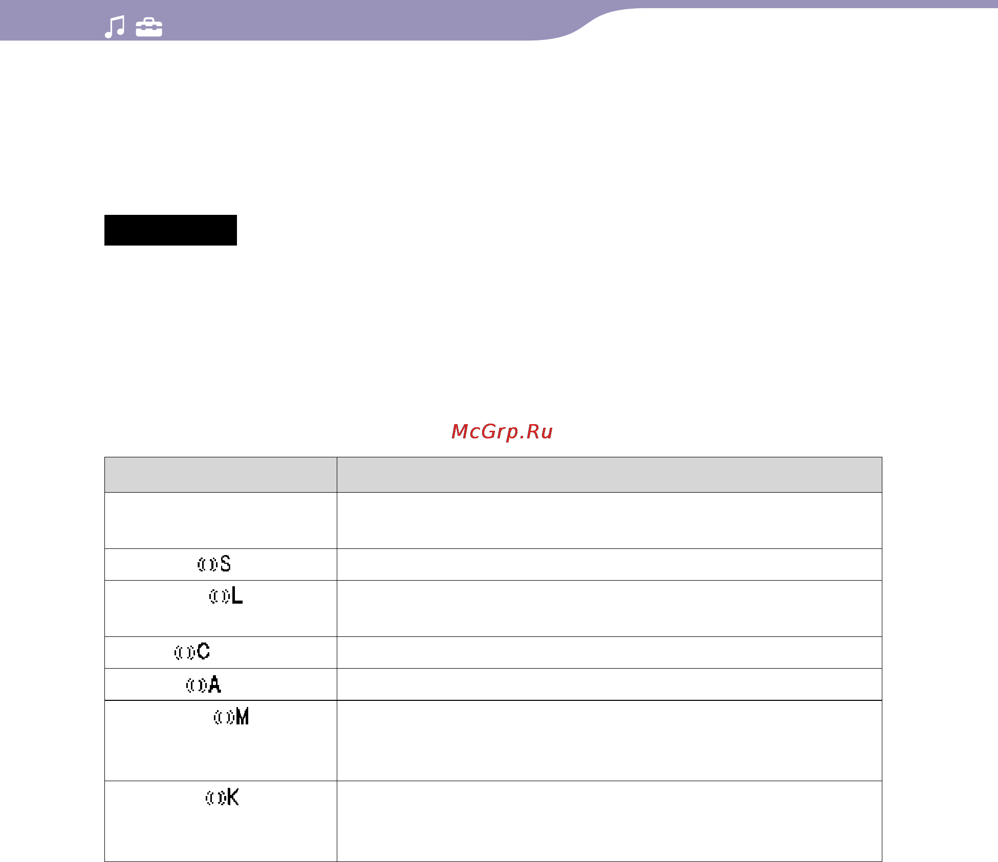 Sony NWZ-S636F [63/166] Список настроек vpt объемный