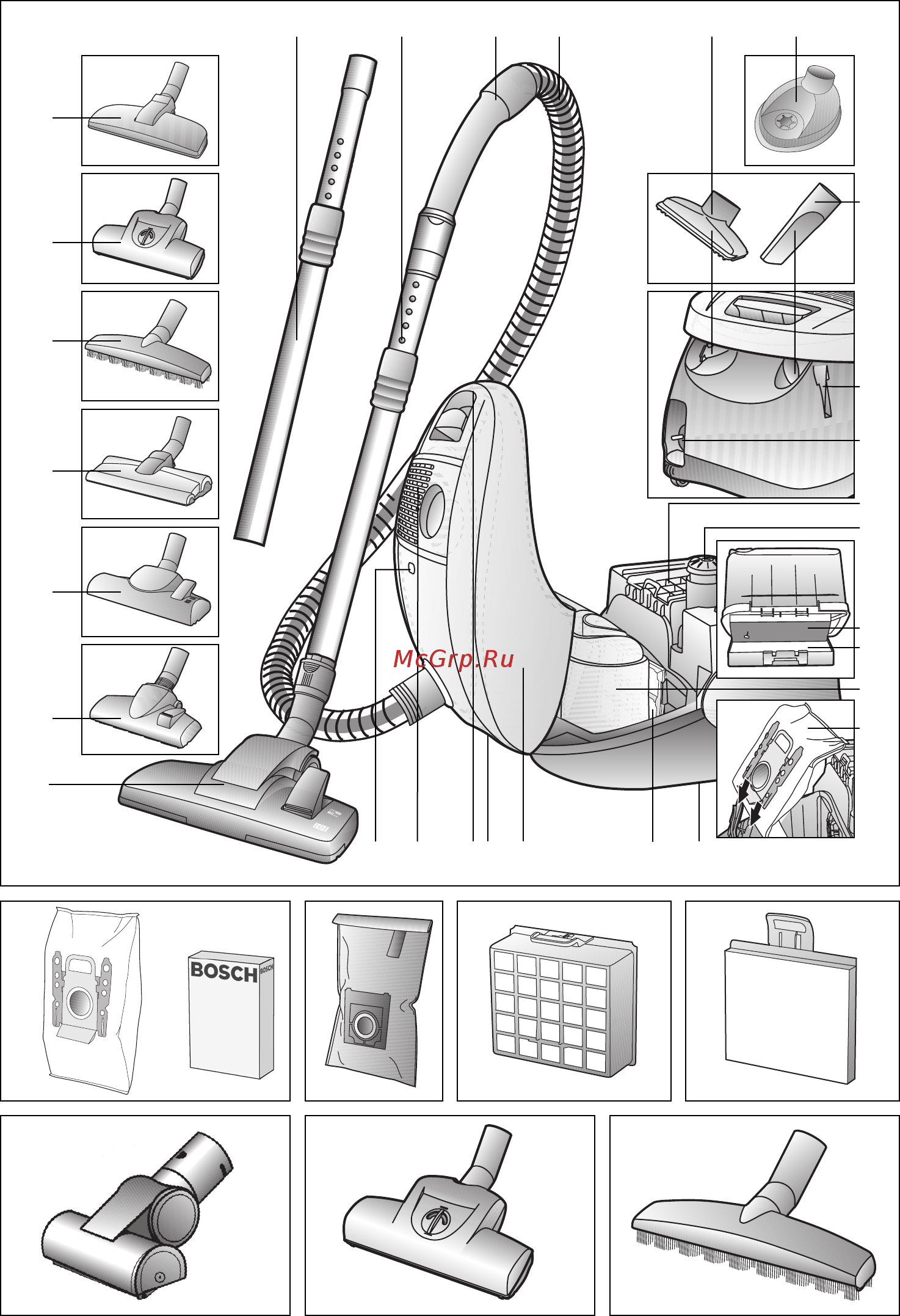 Bosch BSGL32480 Инструкция по эксплуатации онлайн [134/140] 28589
