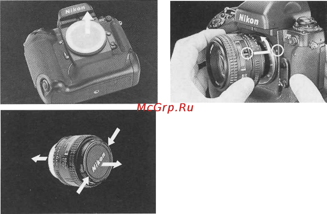 Nikon F5 [17/167] Установка объектива