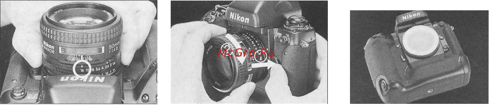 Nikon F5 [18/167] Замена снятие объектива