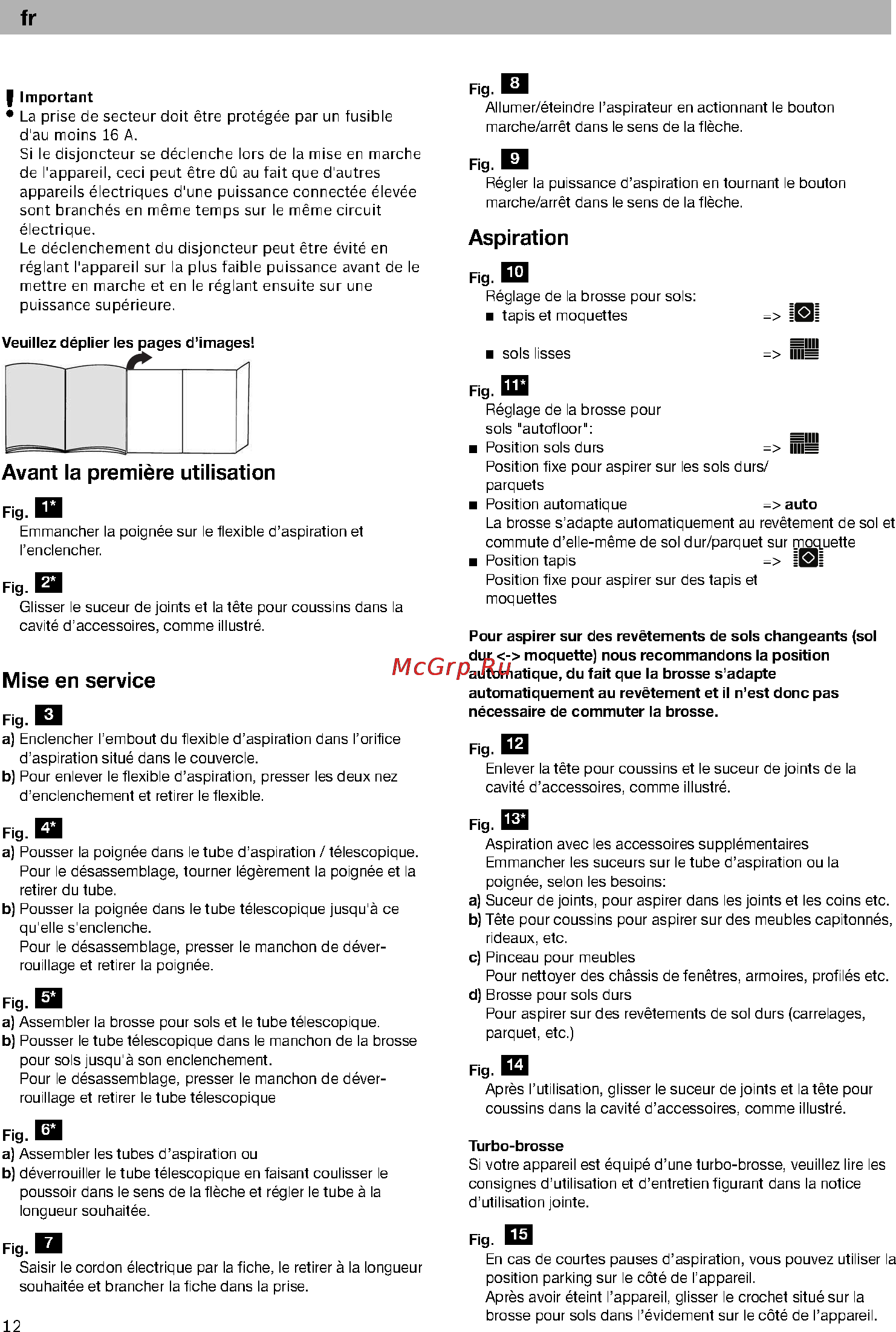 Bosch BSG61800 [17/101] Aspiration
