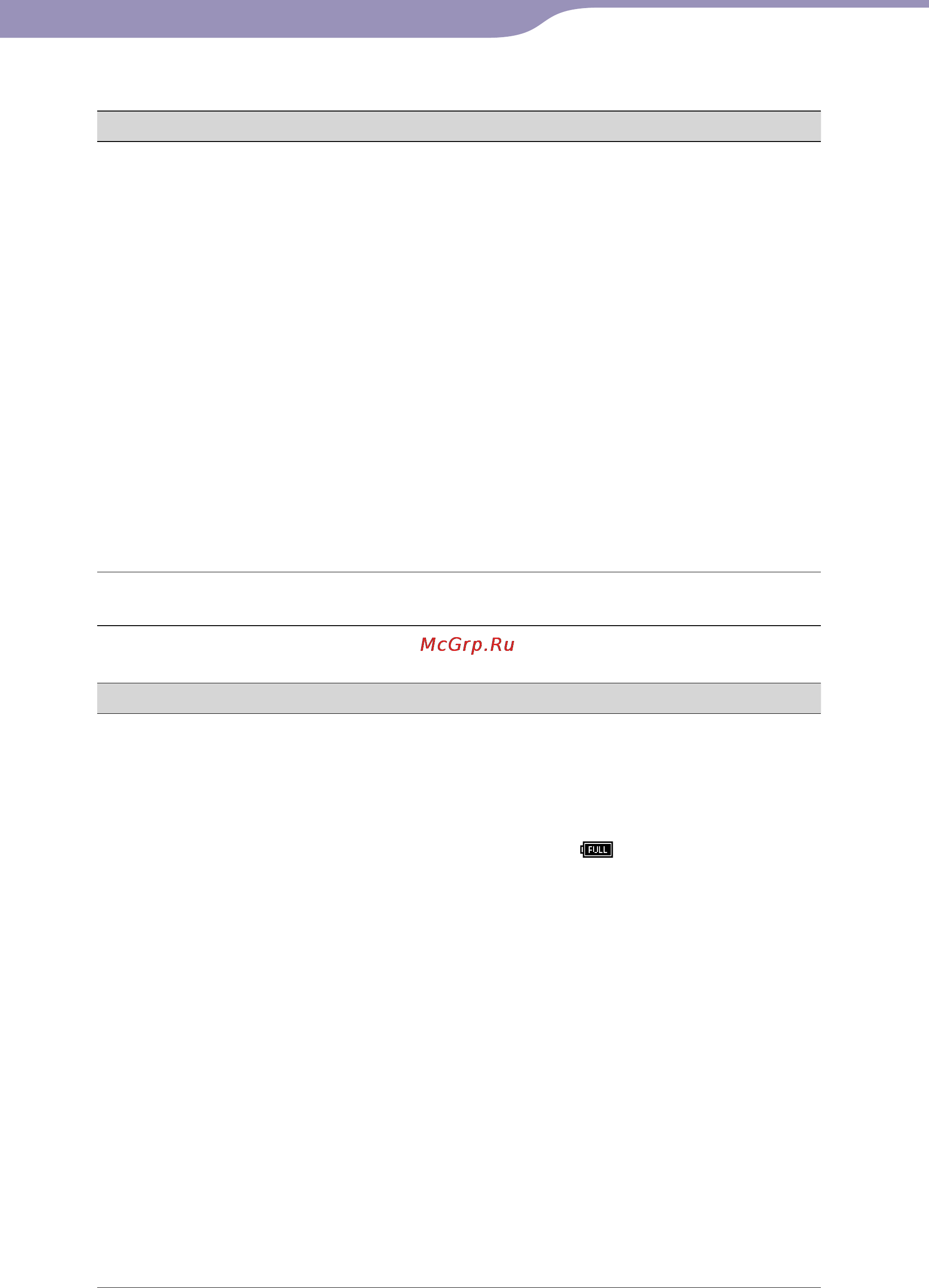 Sony NWZ-S515 [108/133] Меню