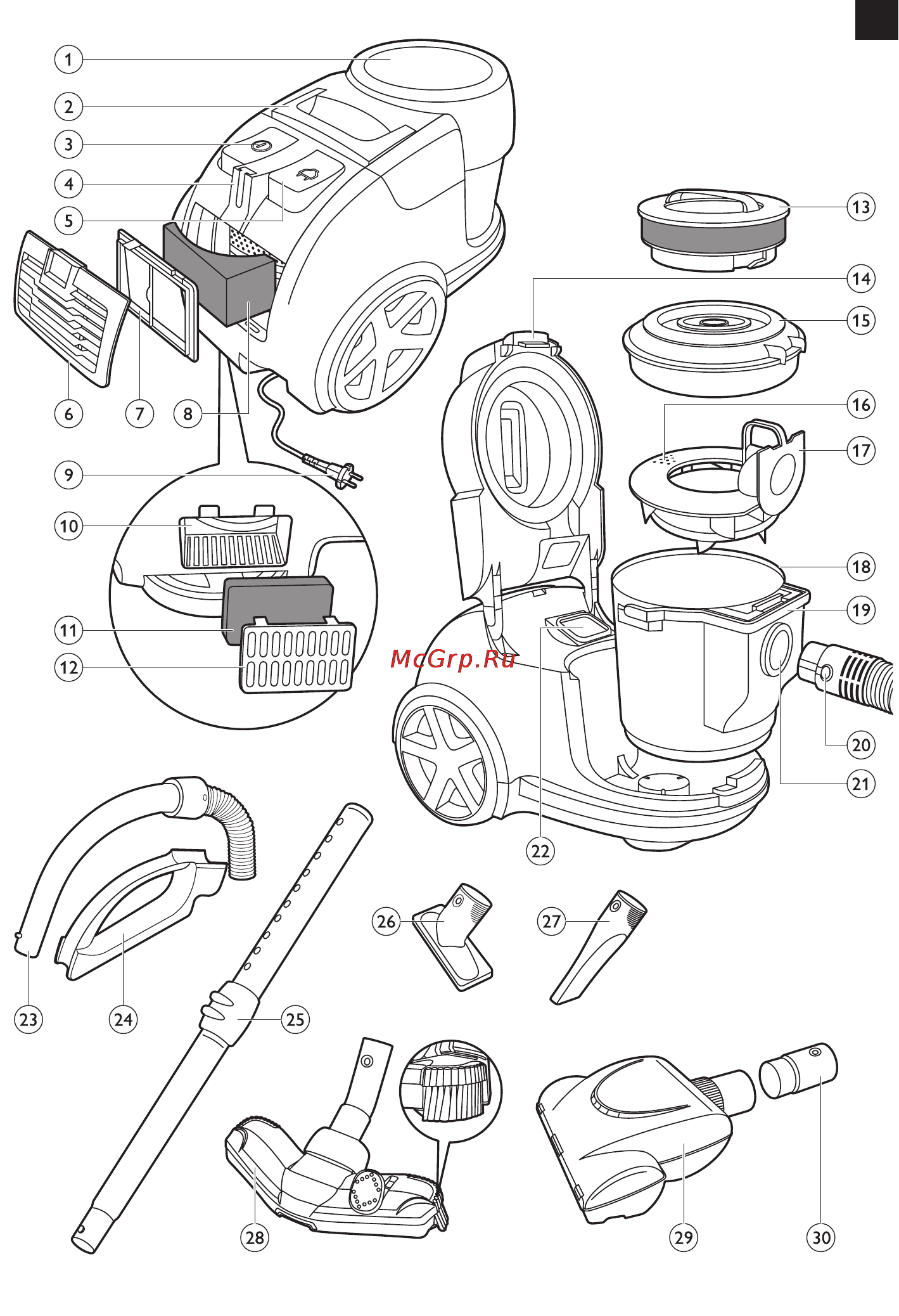 Philips FC 8950 Инструкция по эксплуатации онлайн [3/40] 28658