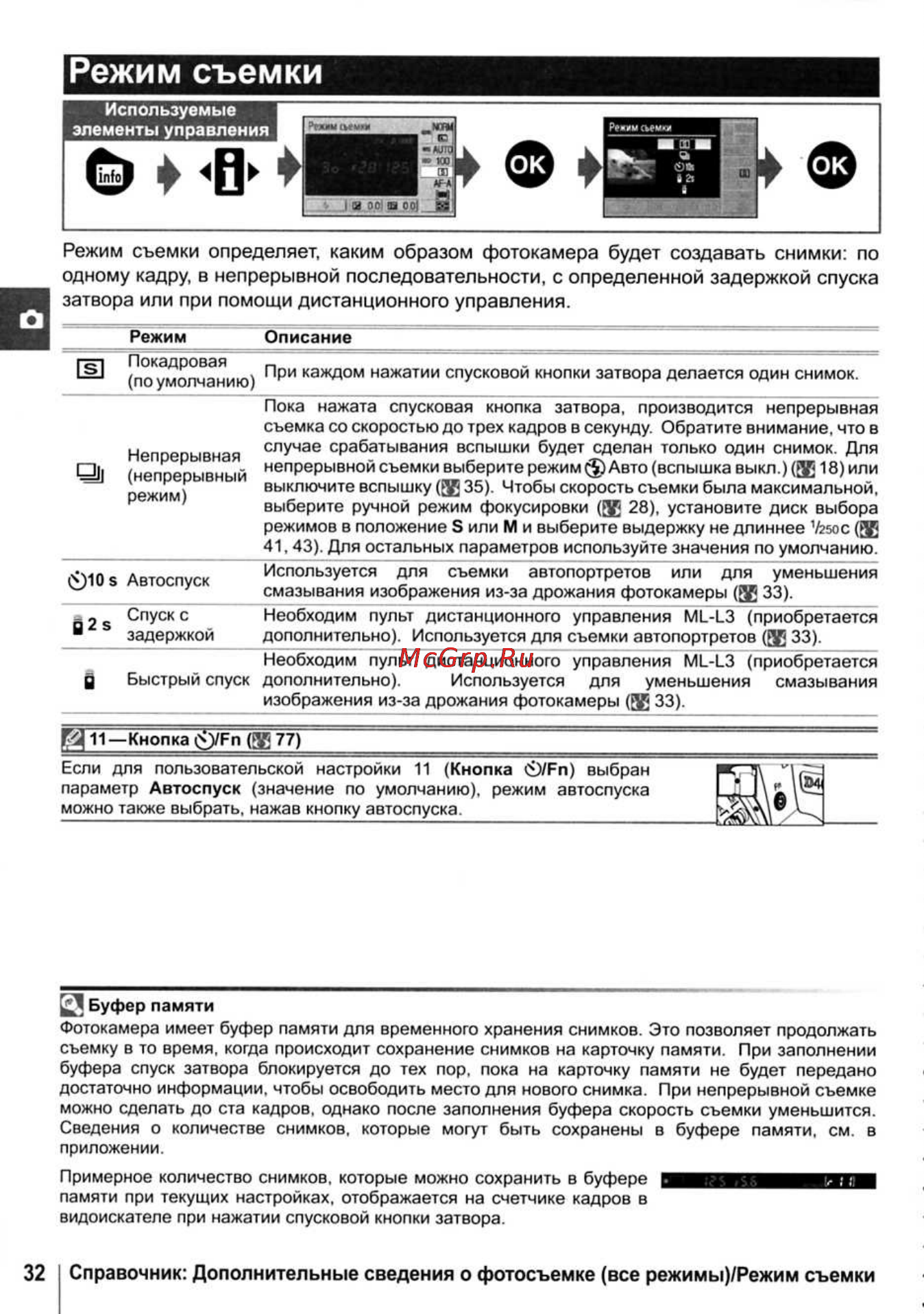 Nikon D40X [44/138] Режим съемки