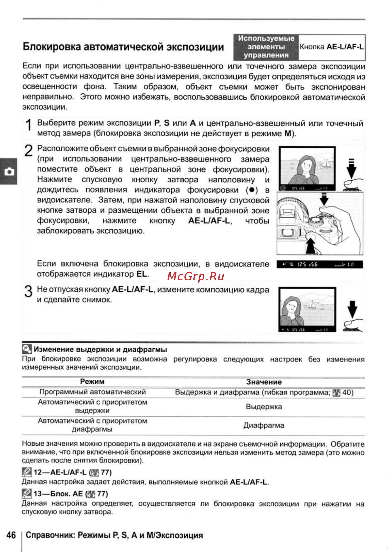 Nikon D40X [58/138] Блокировка автоматической экспозиции