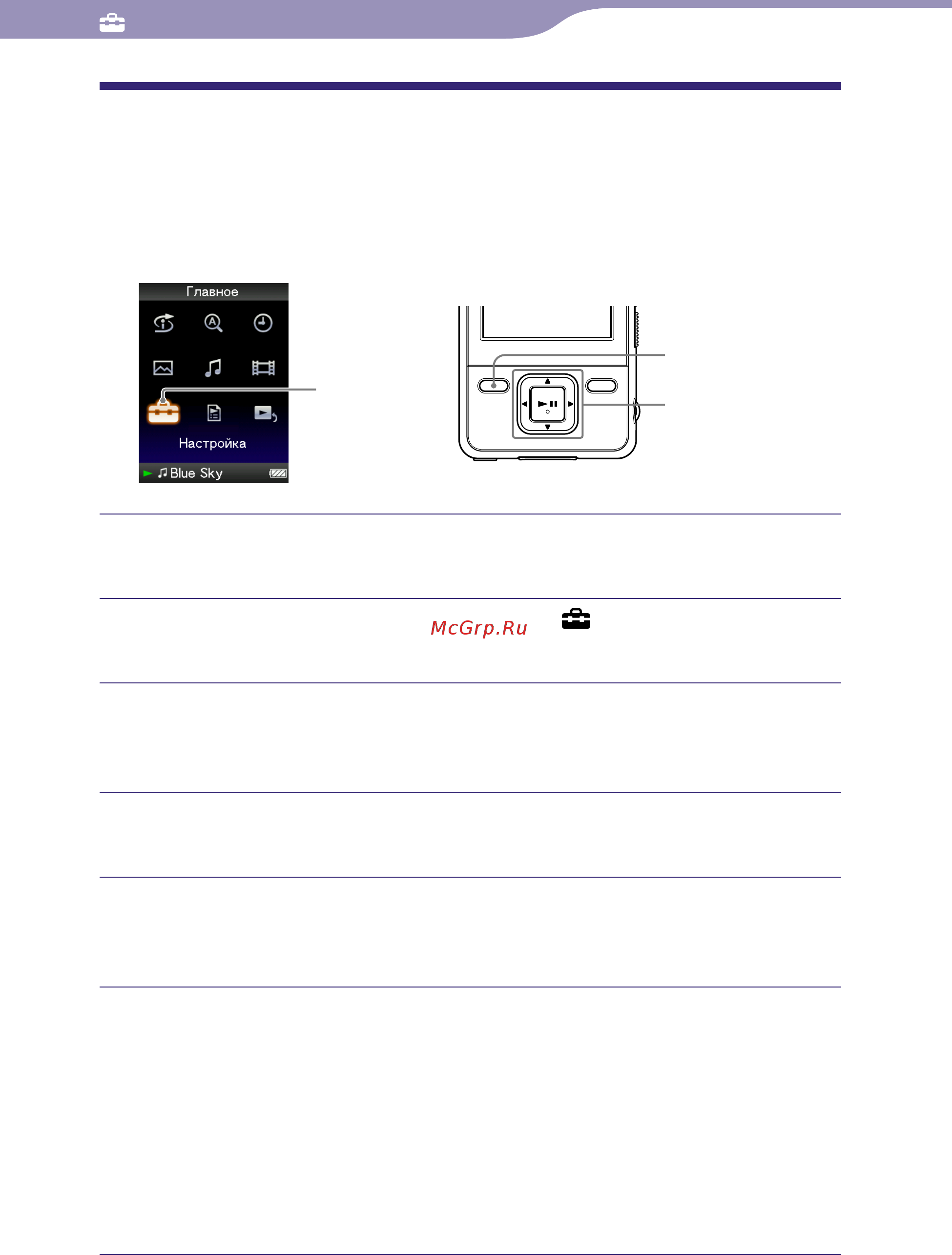 Sony NWZ-A728 [83/132] Настройка типа экранной заставки