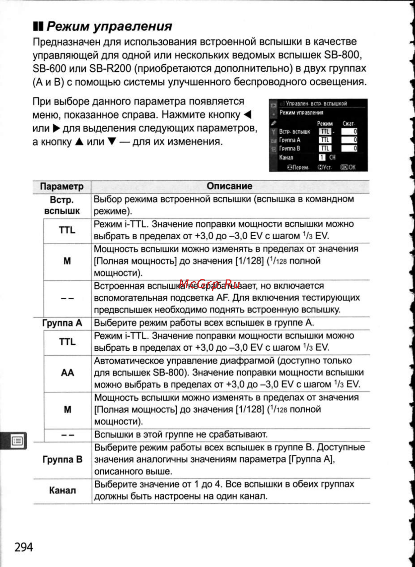 Nikon D300 [320/448] Ii режим управления