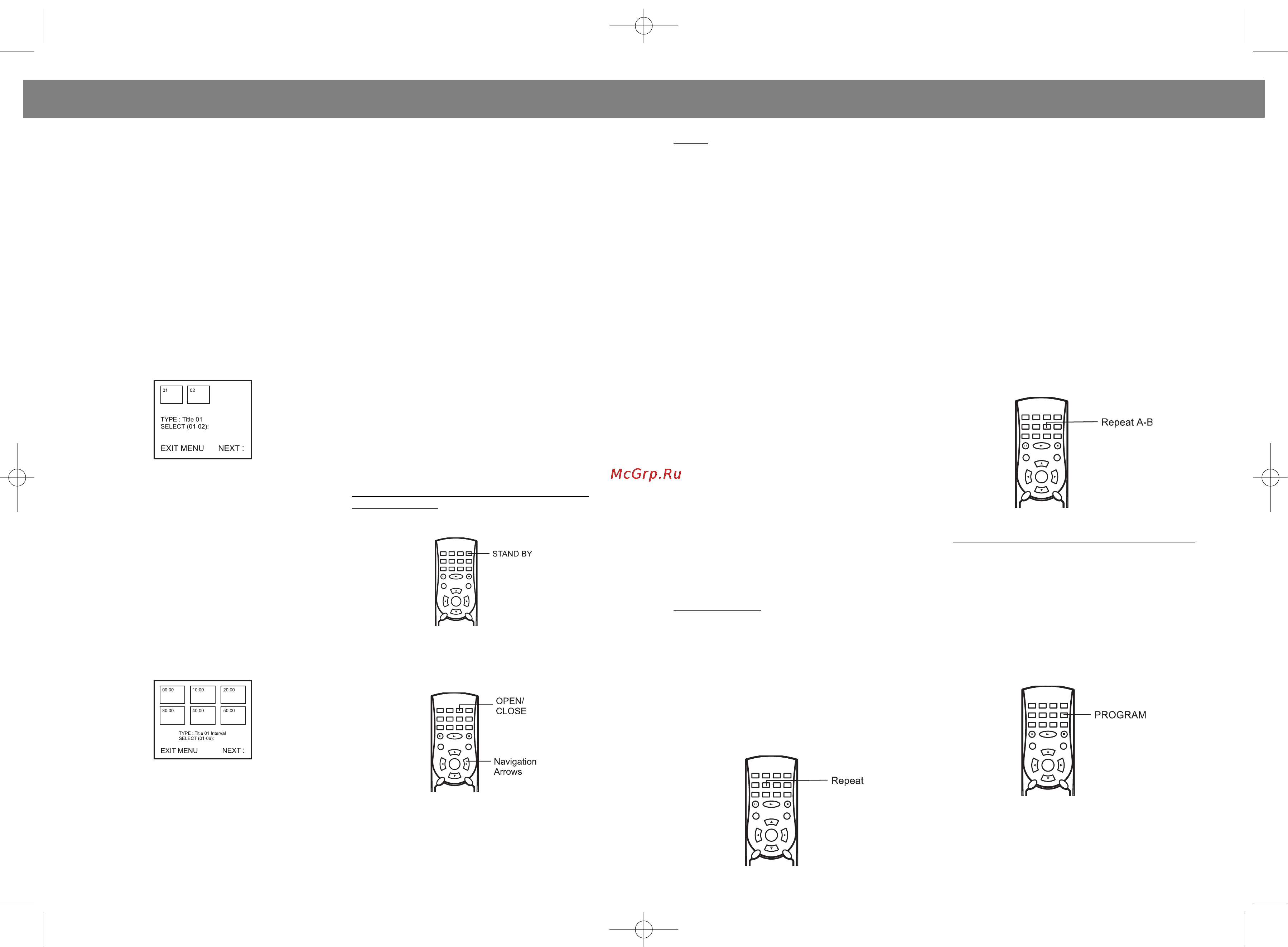 Vitek VT-4005 [11/26] Repeat playback mode buttons the repeat functions that you can enjoy are dependent on the disc types played