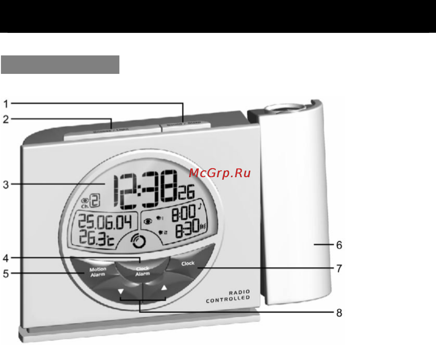 Oregon Scientific RM 939P-T [4/21] Основные элементы прибора