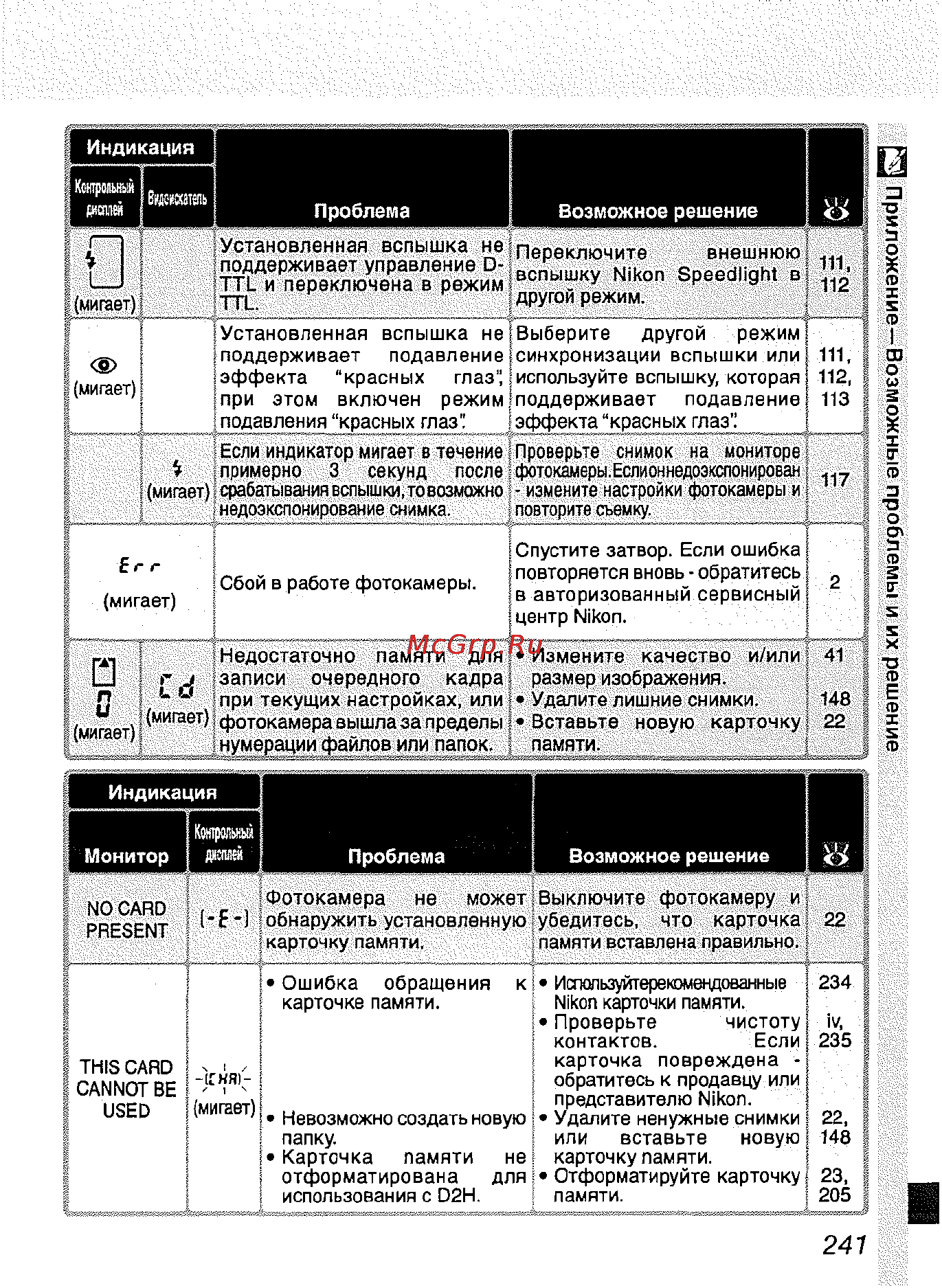 Nikon D2H Инструкция по эксплуатации онлайн [252/259] 28897