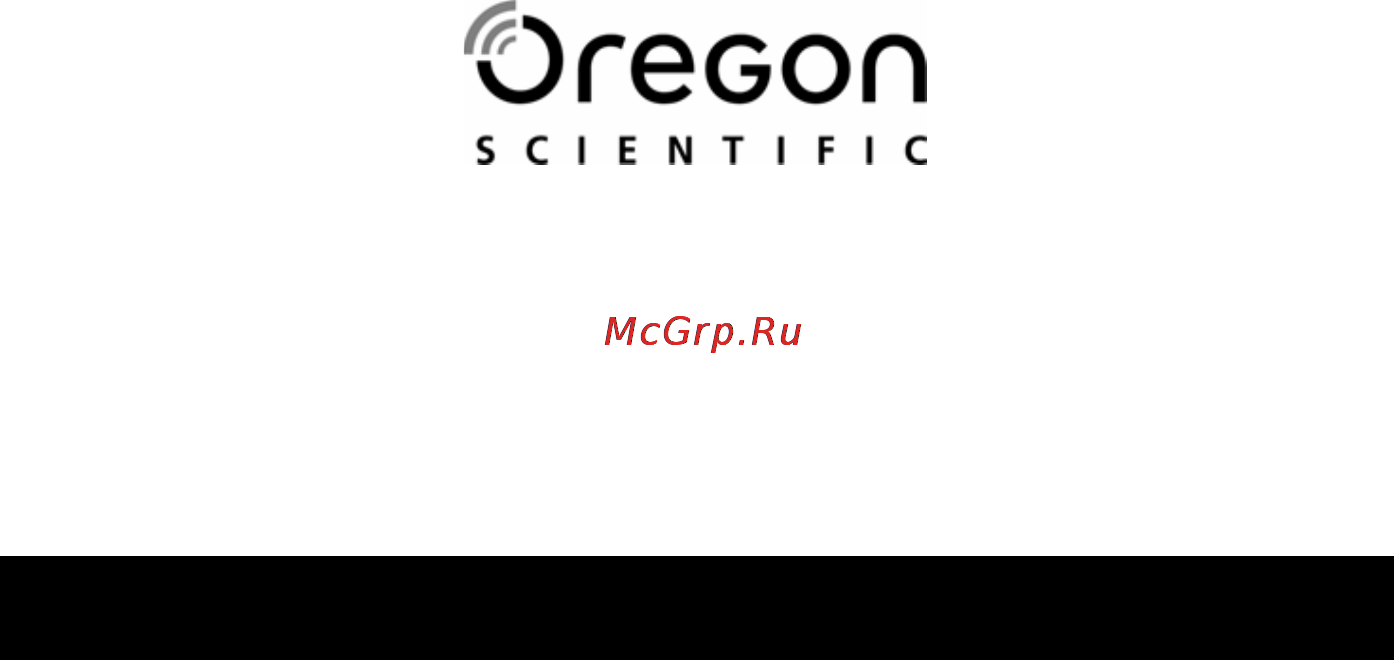 Oregon Scientific BAR806 [2/11] Руководство пользователя