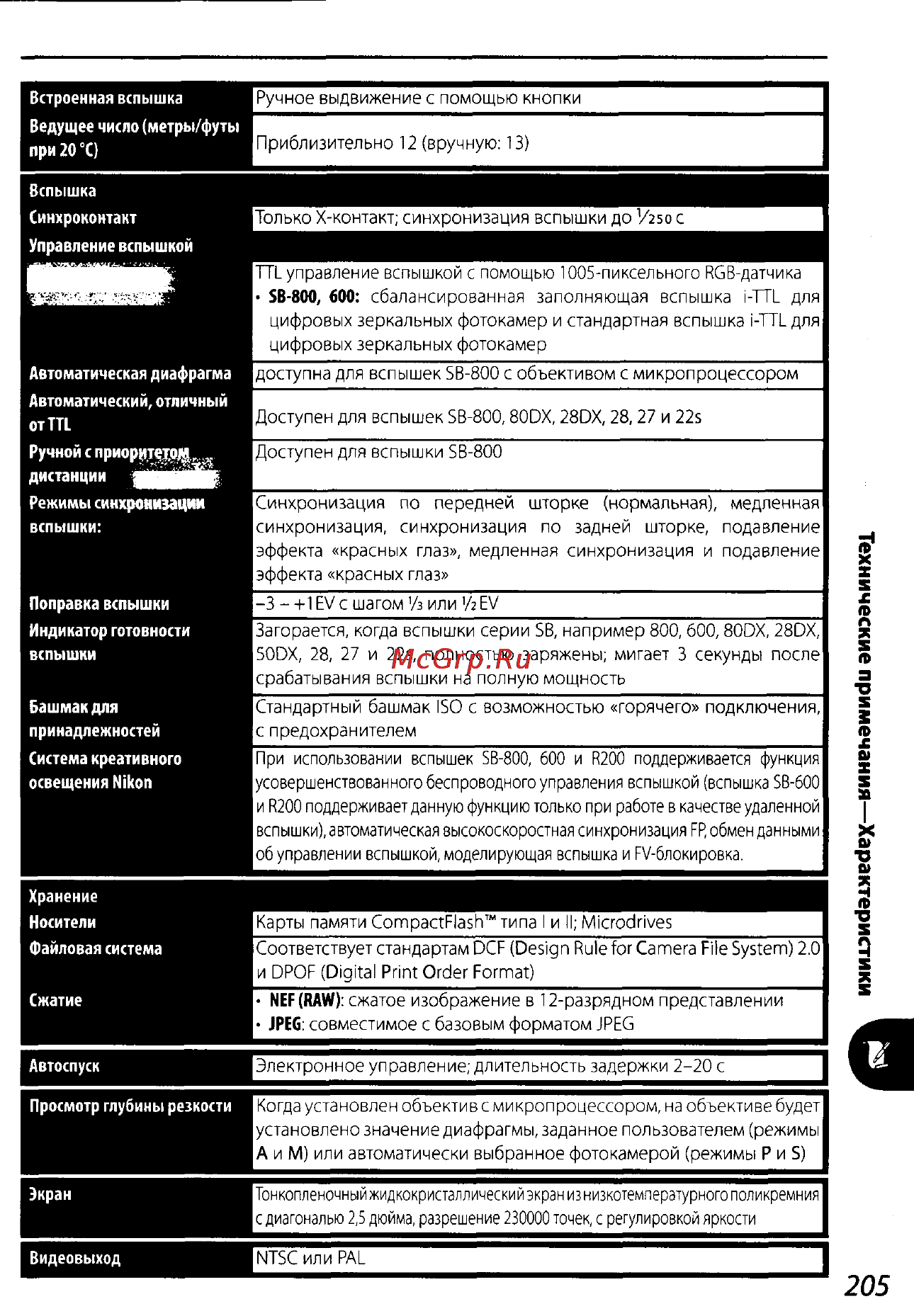 Nikon D200 Инструкция по эксплуатации онлайн [215/220] 28928