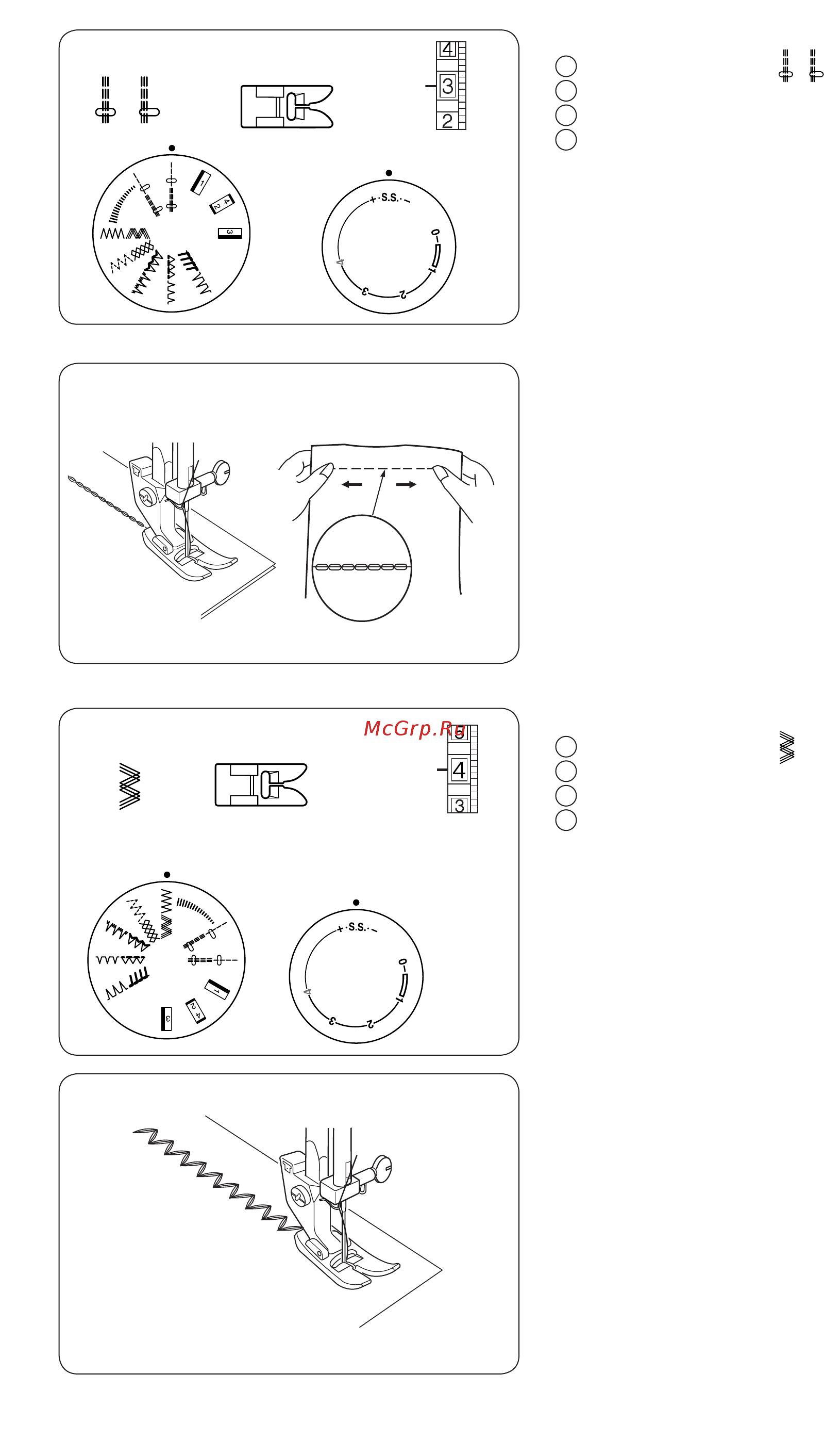 Janome 2121 [18/28] Прямой стежок стреч